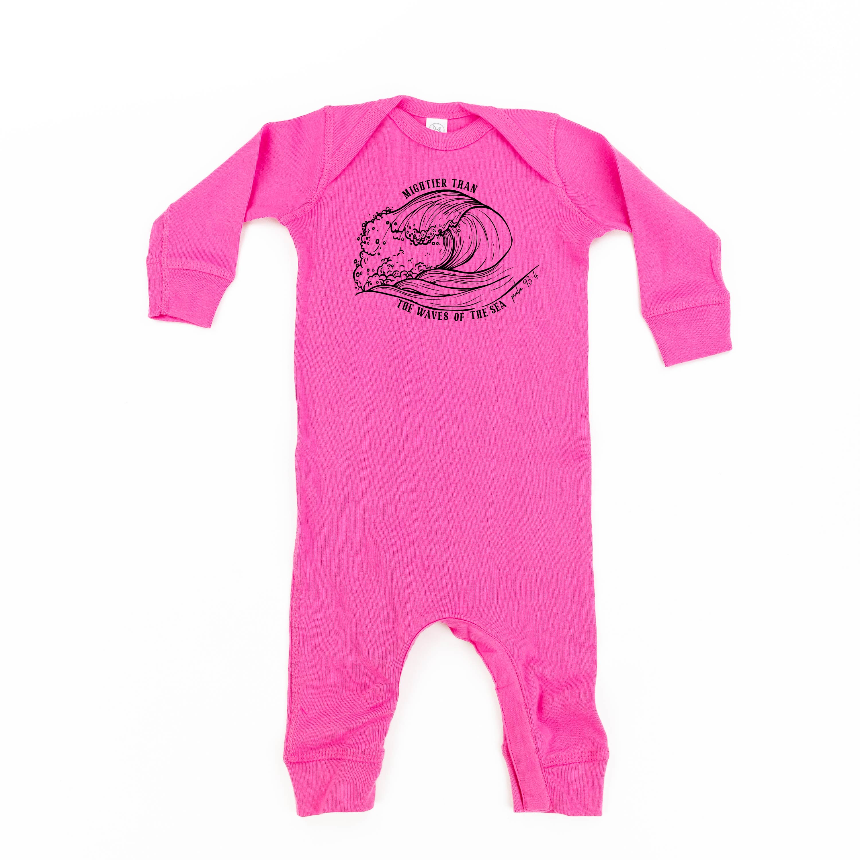Mightier Than The Waves Of The Sea - Baby Sleeper Little Mama Shirt Shop