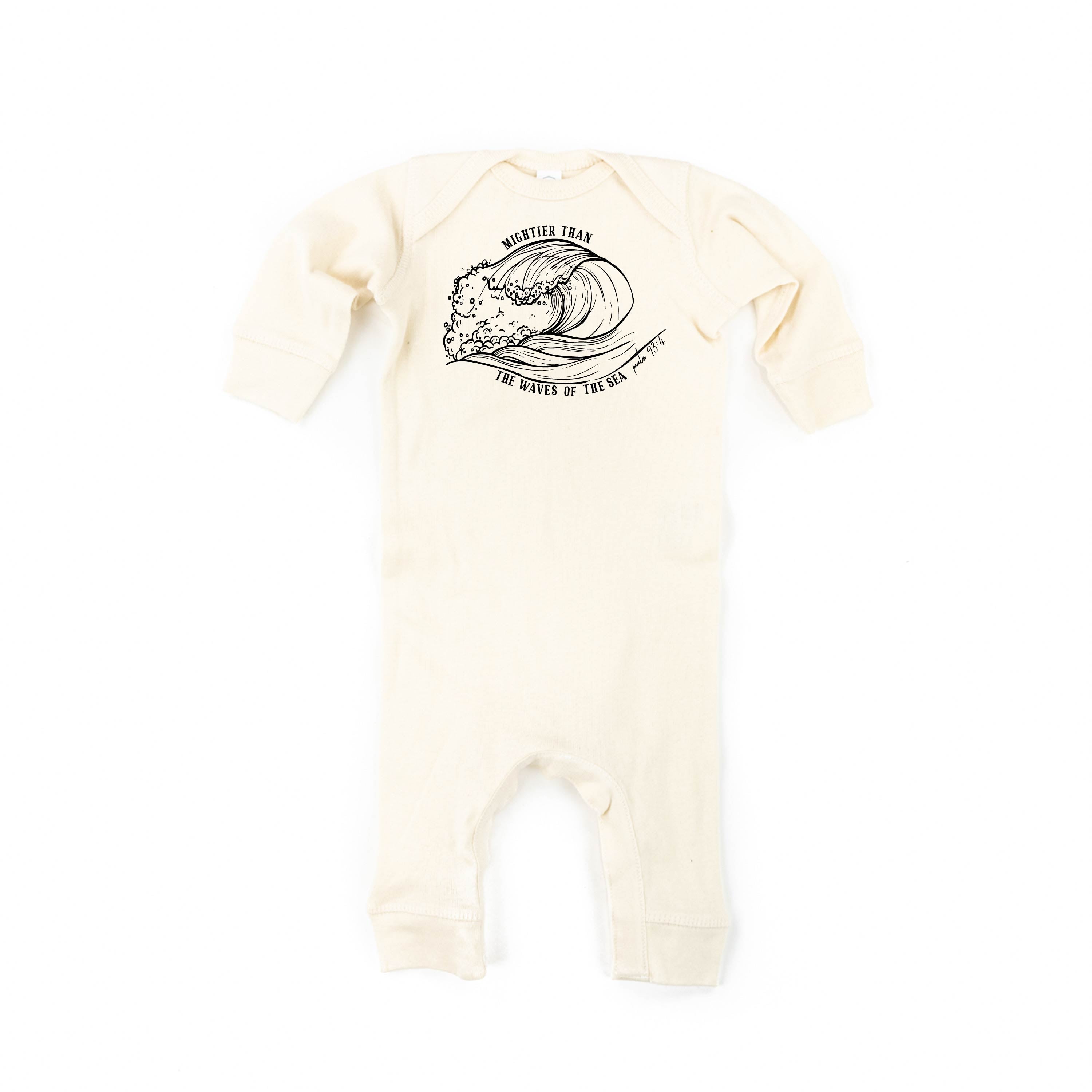 Mightier Than The Waves Of The Sea - Baby Sleeper Little Mama Shirt Shop