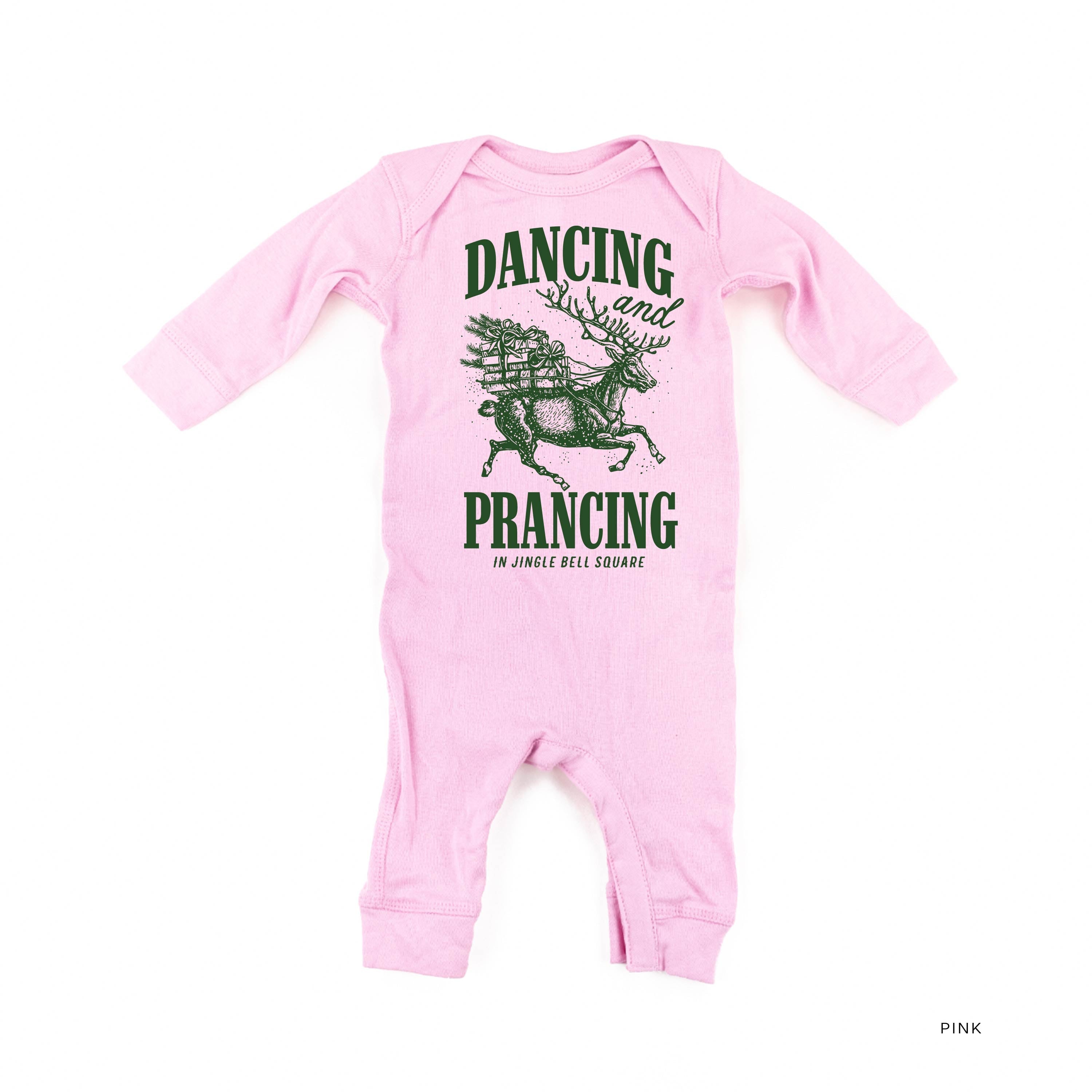 Dancing and Prancing in Jingle Bell Square - Baby Sleeper Little Mama Shirt Shop