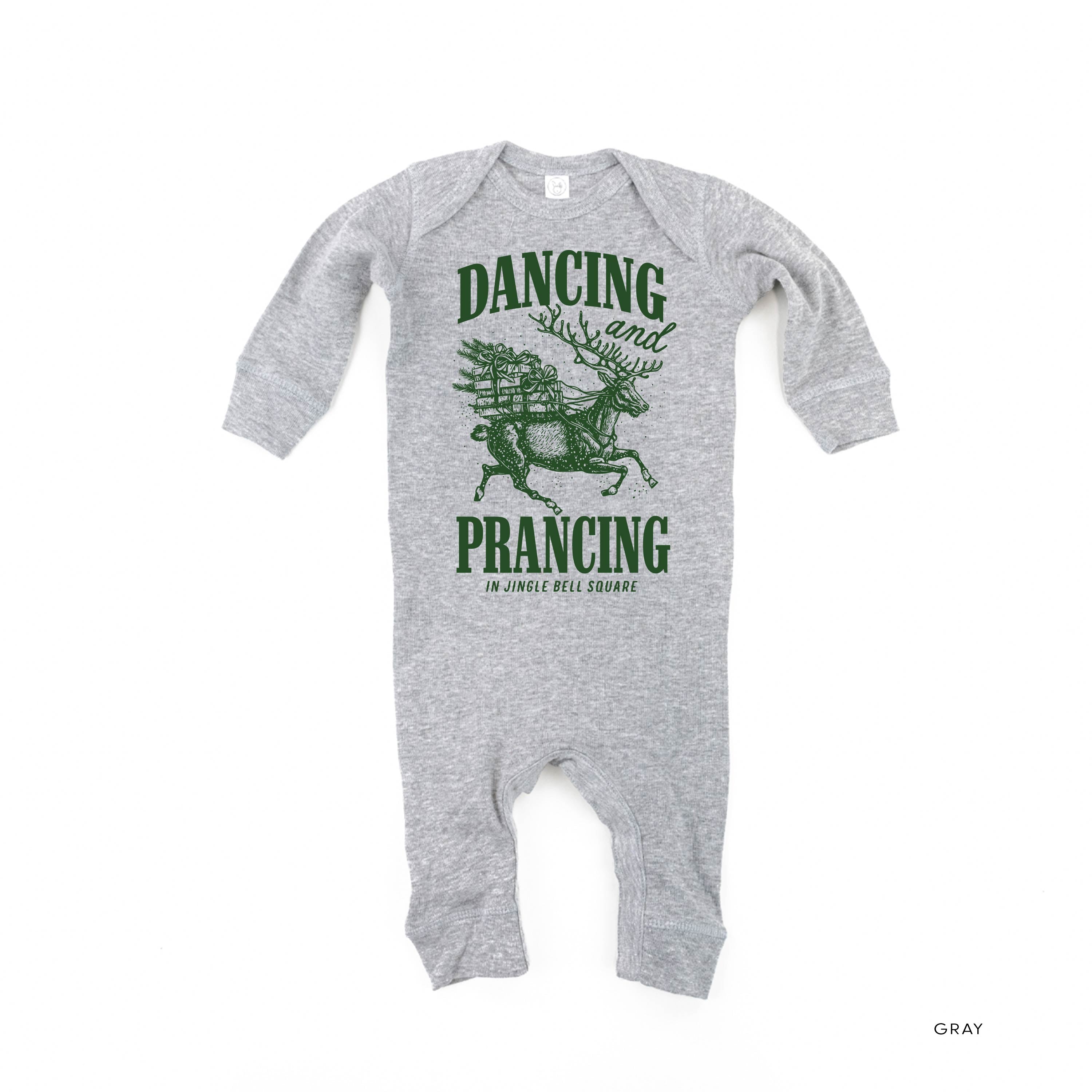 Dancing and Prancing in Jingle Bell Square - Baby Sleeper Little Mama Shirt Shop