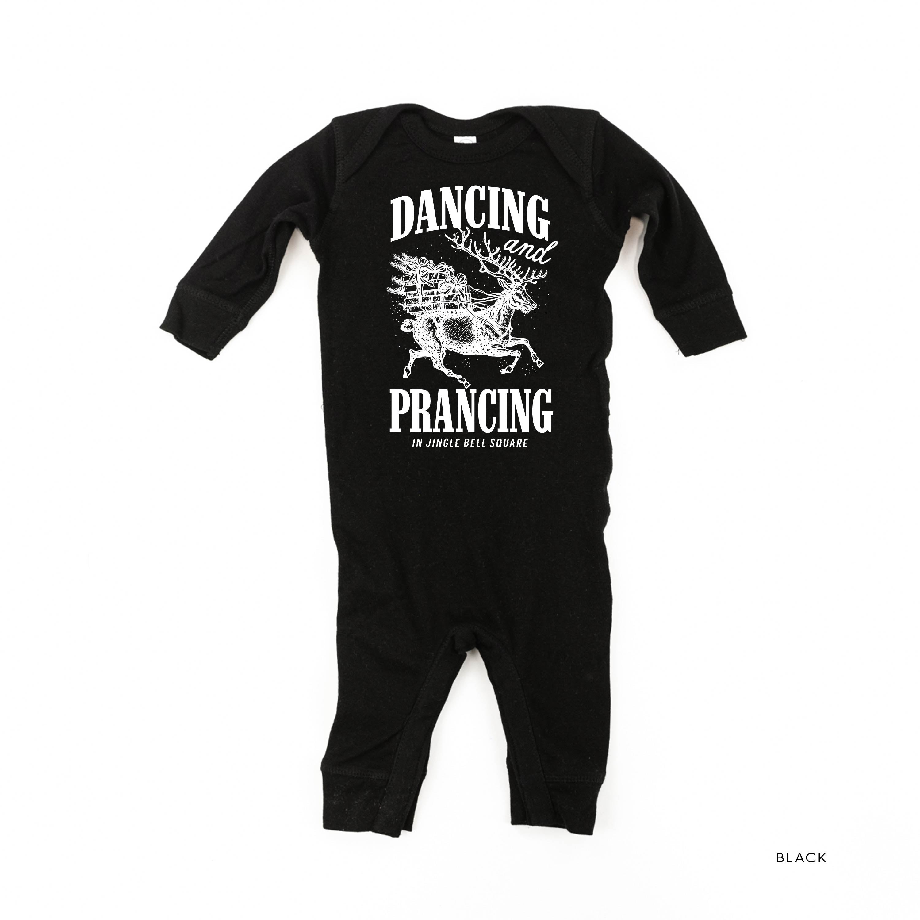 Dancing and Prancing in Jingle Bell Square - Baby Sleeper Little Mama Shirt Shop