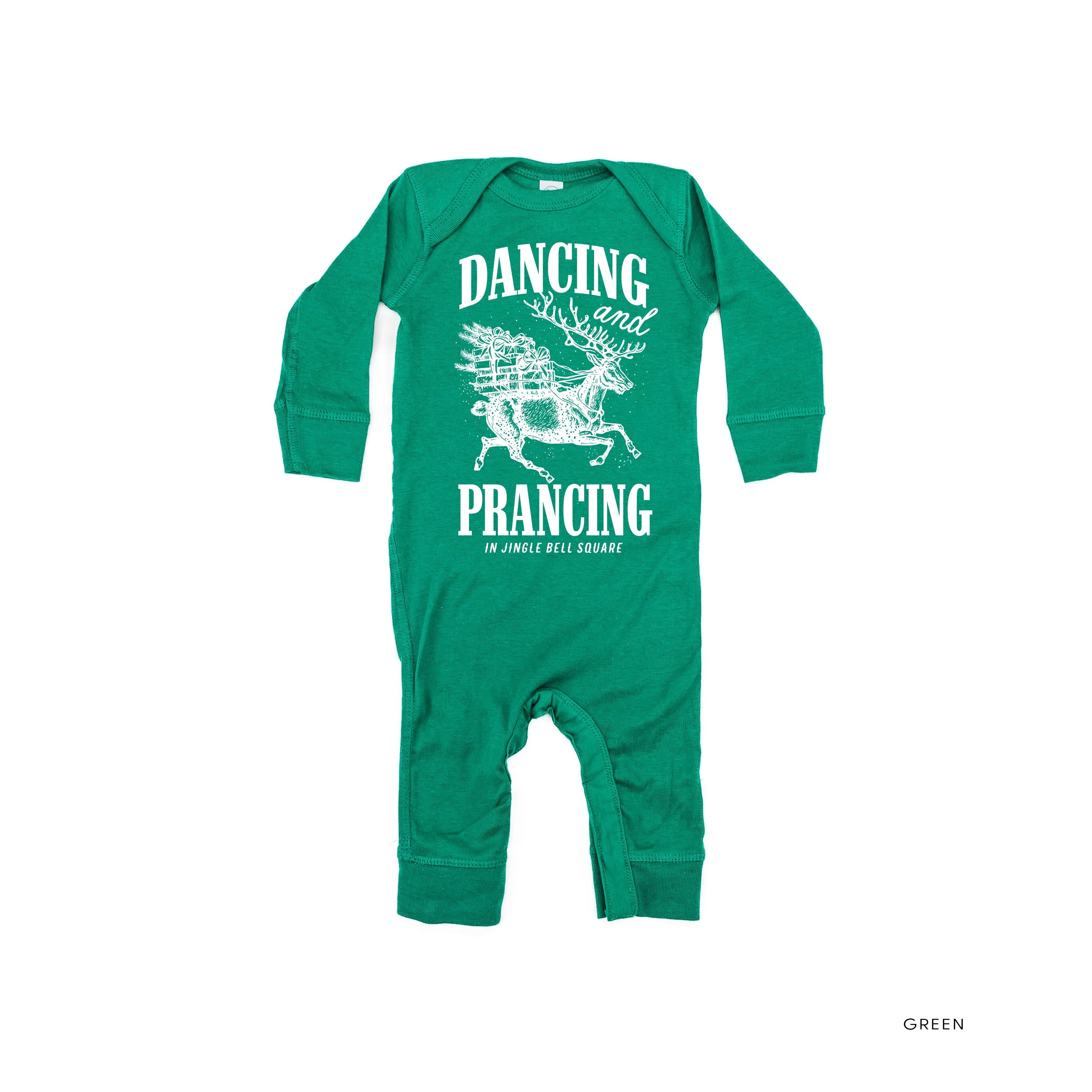 Dancing and Prancing in Jingle Bell Square - Baby Sleeper Little Mama Shirt Shop