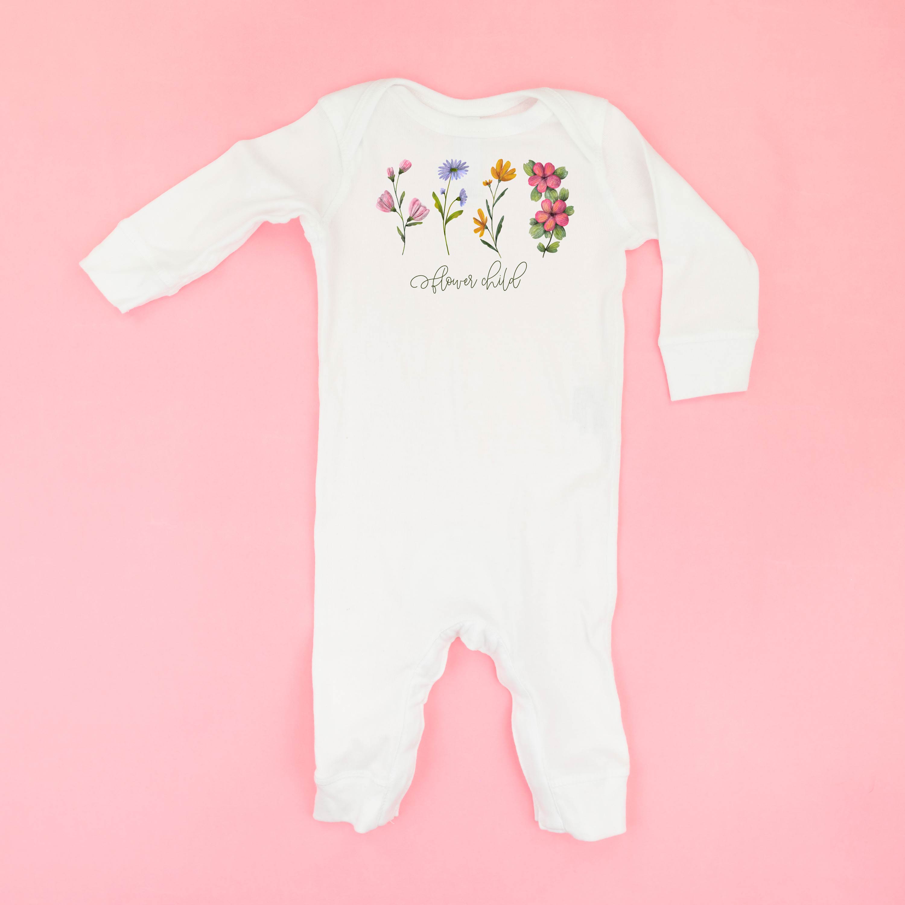 Flower Child - Baby Sleeper Little Mama Shirt Shop