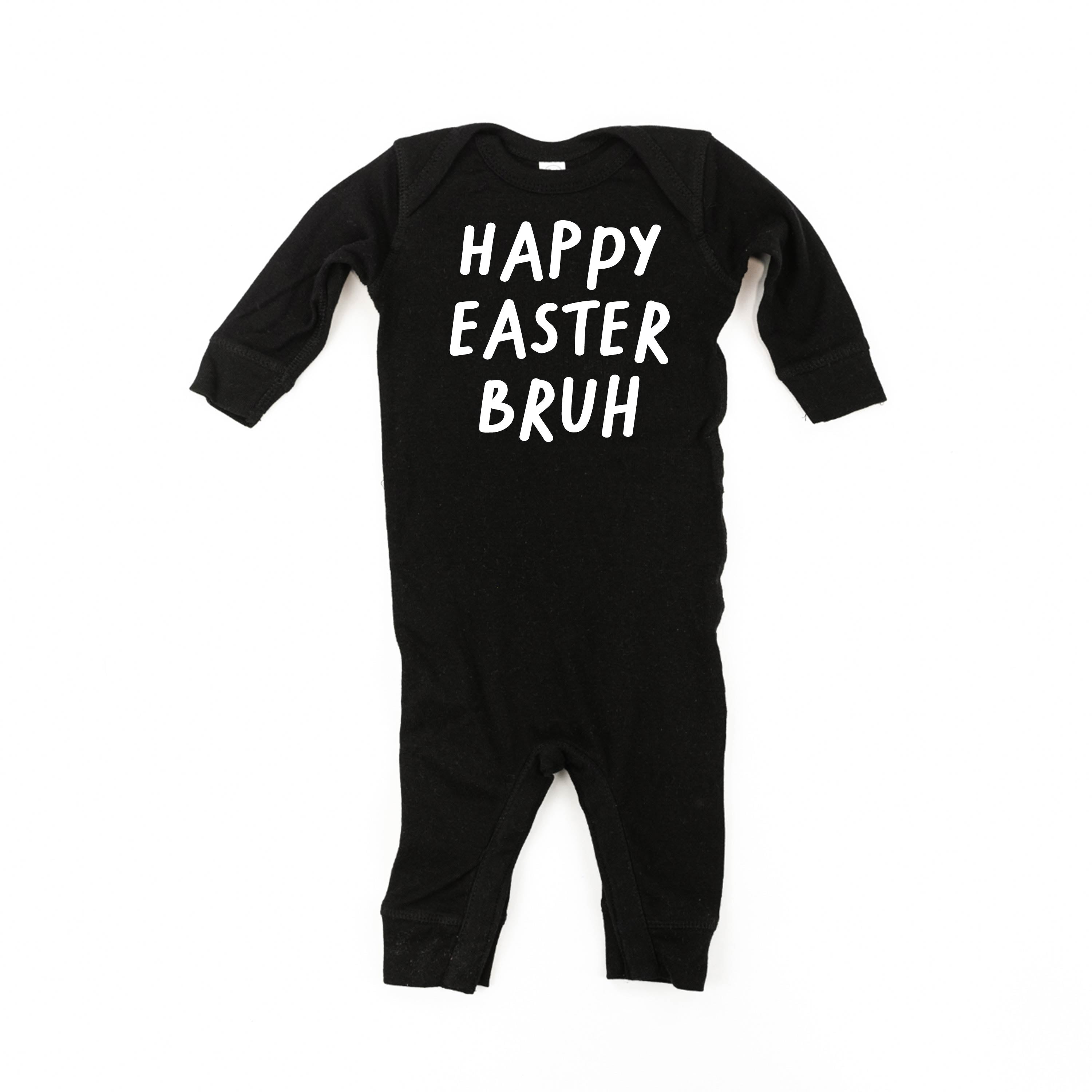 Happy Easter Bruh - Baby Sleeper Little Mama Shirt Shop