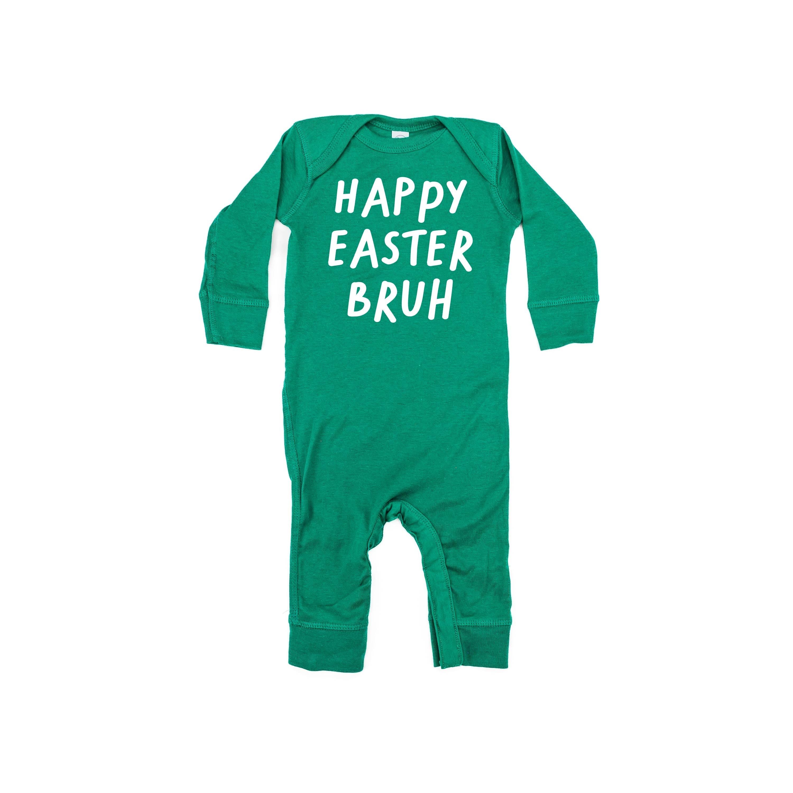 Happy Easter Bruh - Baby Sleeper Little Mama Shirt Shop