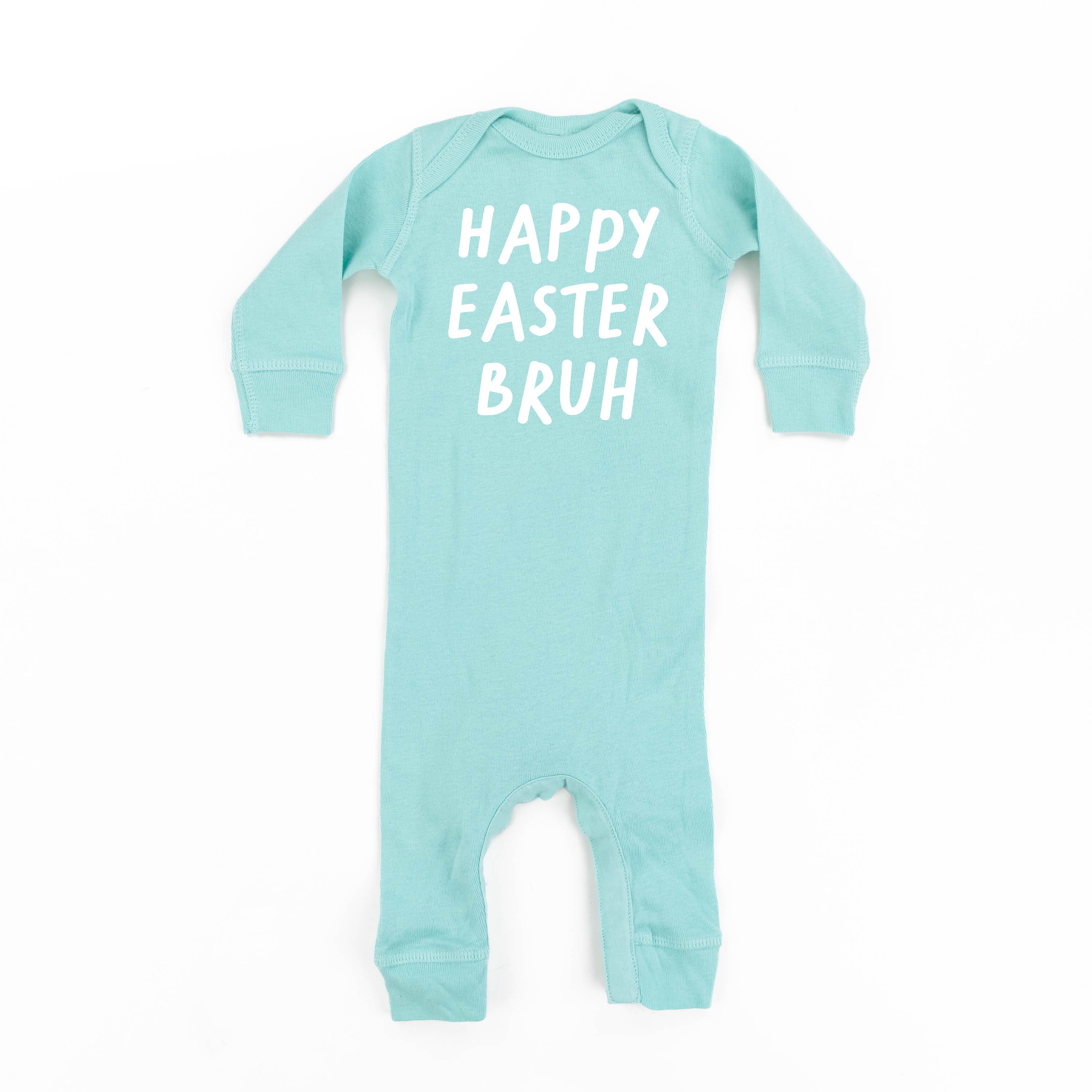 Happy Easter Bruh - Baby Sleeper Little Mama Shirt Shop