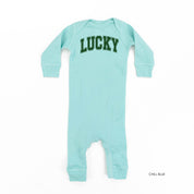 Lucky - Varsity Outline - Baby Sleeper Little Mama Shirt Shop