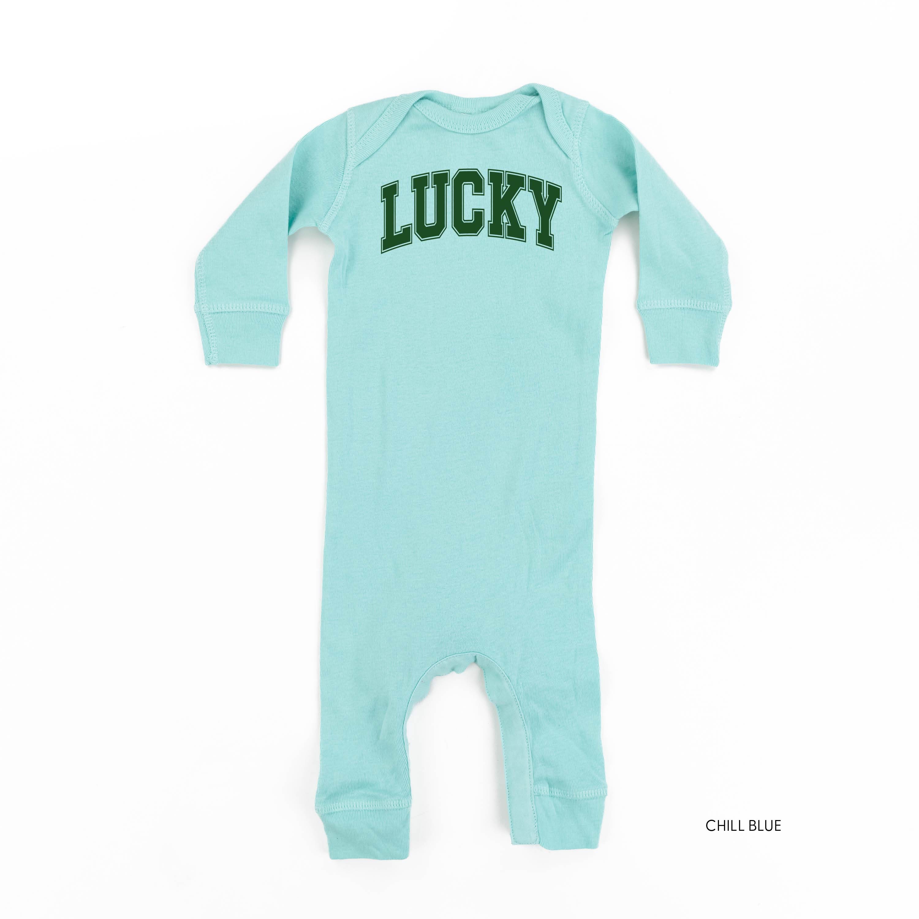 Lucky - Varsity Outline - Baby Sleeper Little Mama Shirt Shop