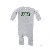 Lucky - Varsity Outline - Baby Sleeper Little Mama Shirt Shop