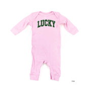 Lucky - Varsity Outline - Baby Sleeper Little Mama Shirt Shop