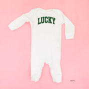 Lucky - Varsity Outline - Baby Sleeper Little Mama Shirt Shop