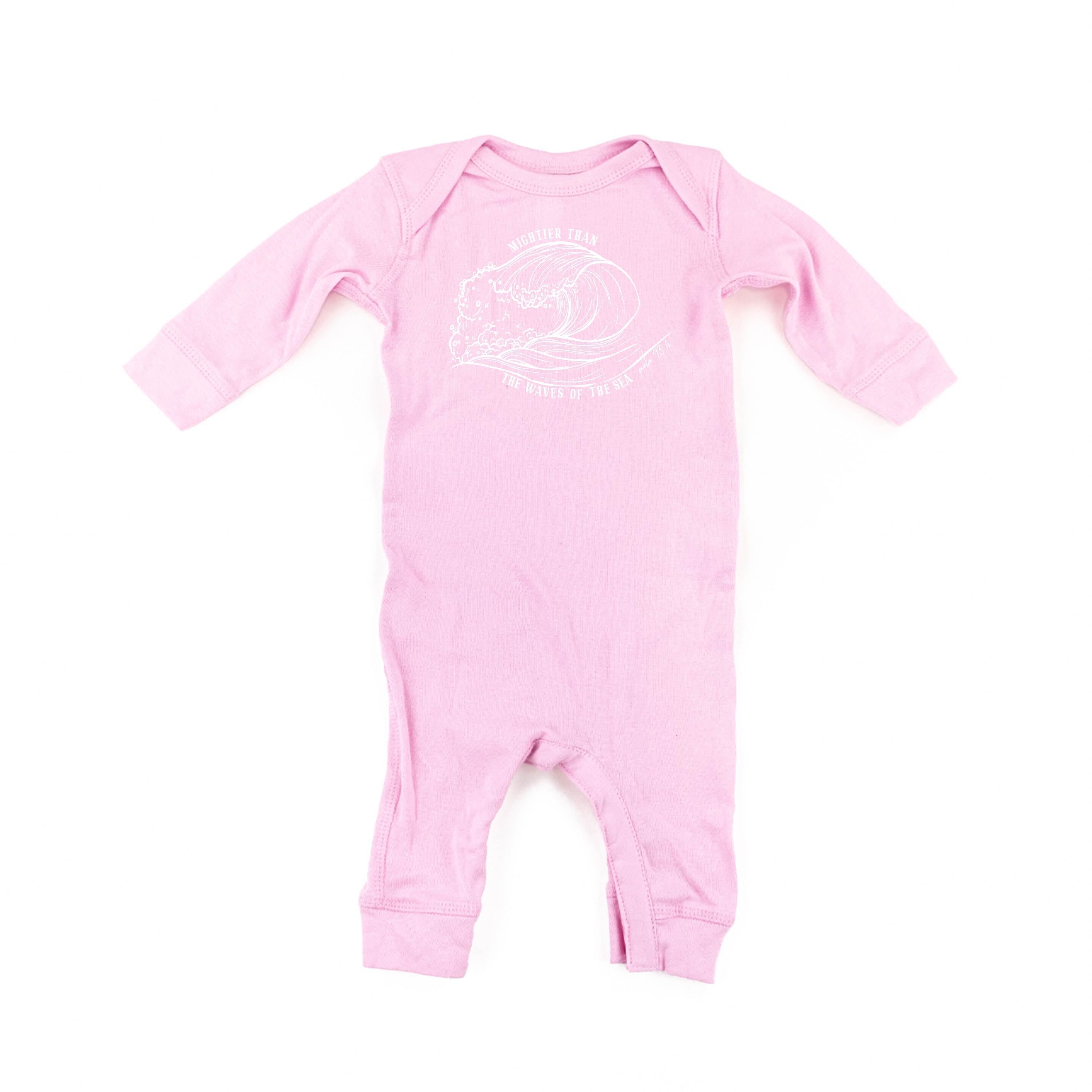 Mightier Than The Waves Of The Sea - Baby Sleeper Little Mama Shirt Shop