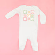 sleepers_3x3_checker_board_flowers_little_mama_shirt_shop