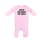 Ask My Dad About His Jokes - Baby Sleeper Little Mama Shirt Shop
