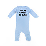 Ask My Dad About His Jokes - Baby Sleeper Little Mama Shirt Shop