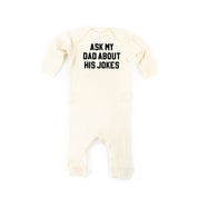 Ask My Dad About His Jokes - Baby Sleeper Little Mama Shirt Shop