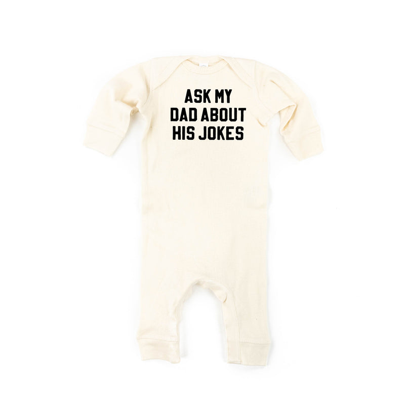 Ask My Dad About His Jokes - One Piece Baby Sleeper