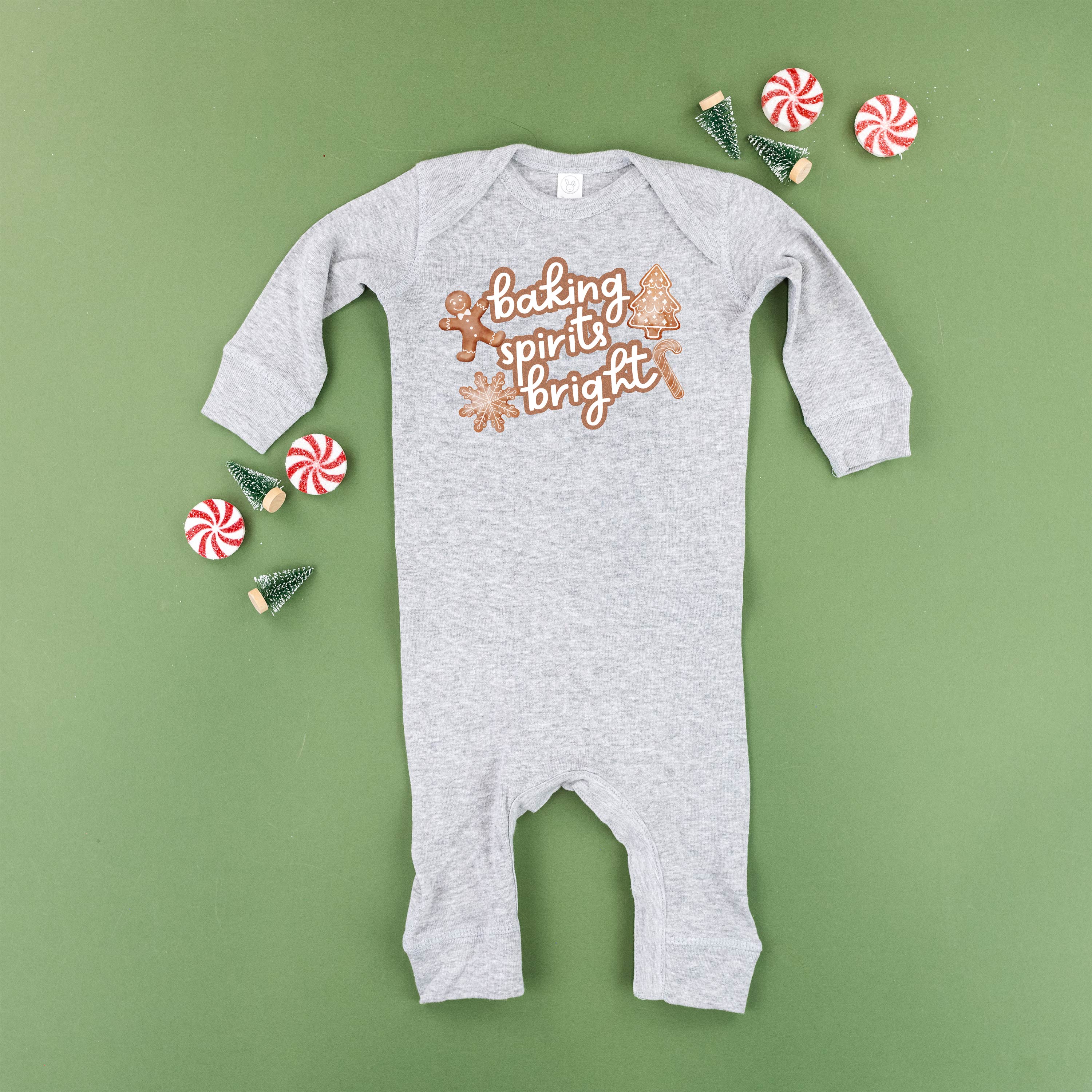 Baking Spirits Bright - Baby Sleeper Little Mama Shirt Shop