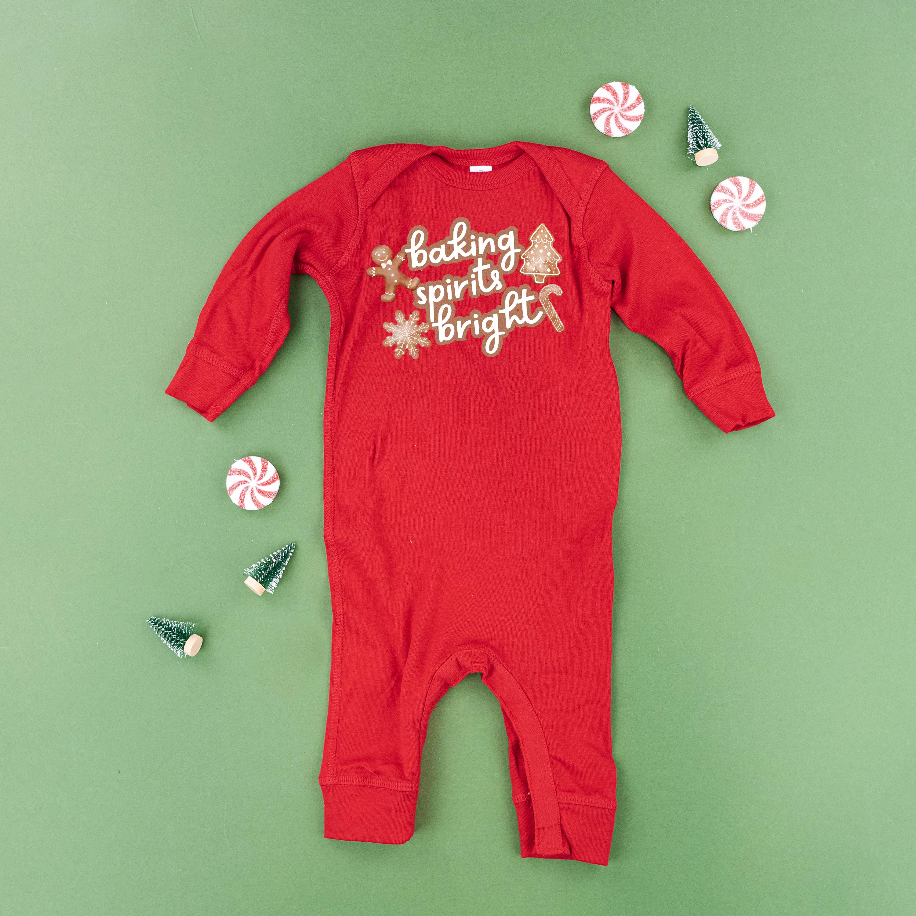 Baking Spirits Bright - Baby Sleeper Little Mama Shirt Shop