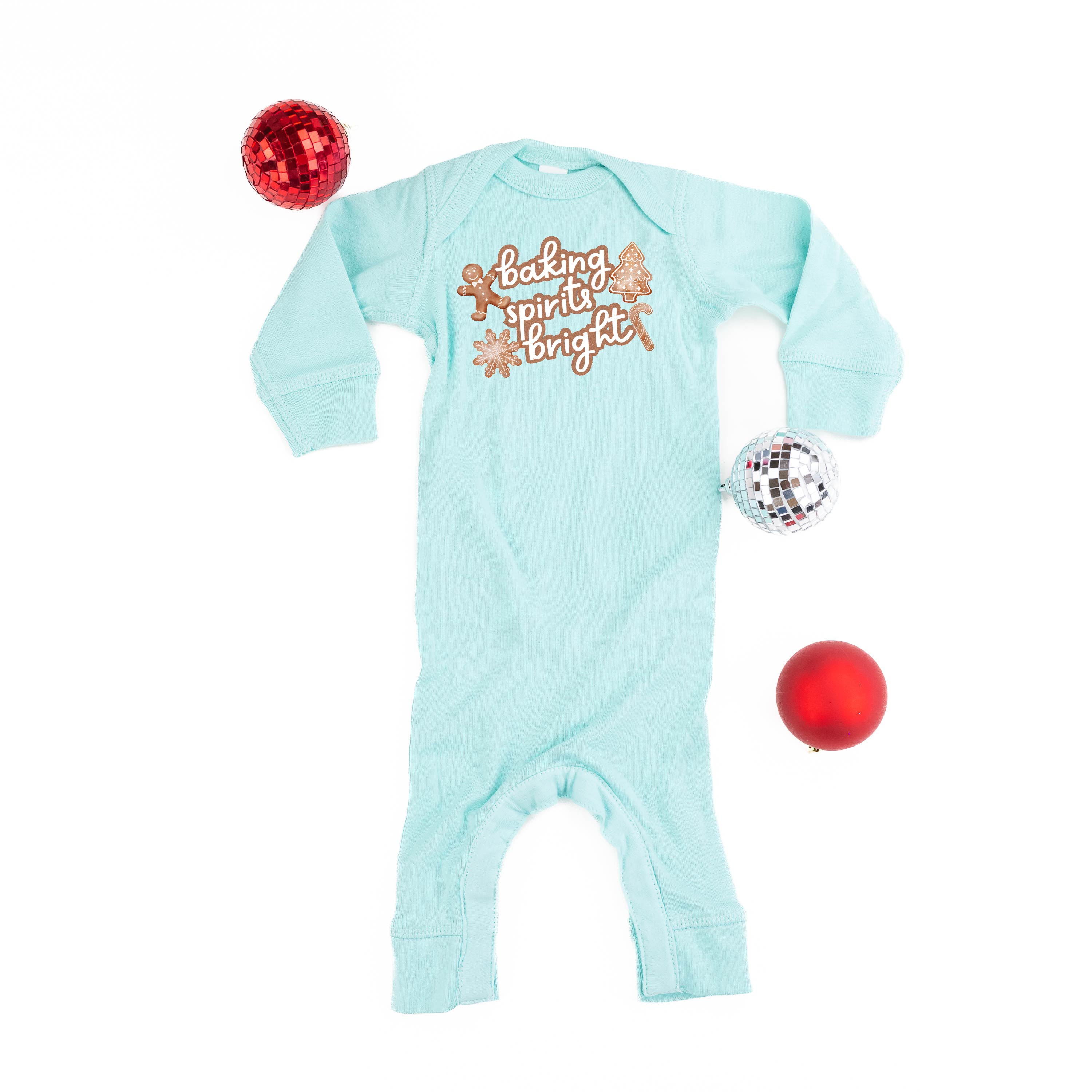 Baking Spirits Bright - Baby Sleeper Little Mama Shirt Shop