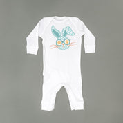 Blue Checkered Bunny - Baby Sleeper Little Mama Shirt Shop