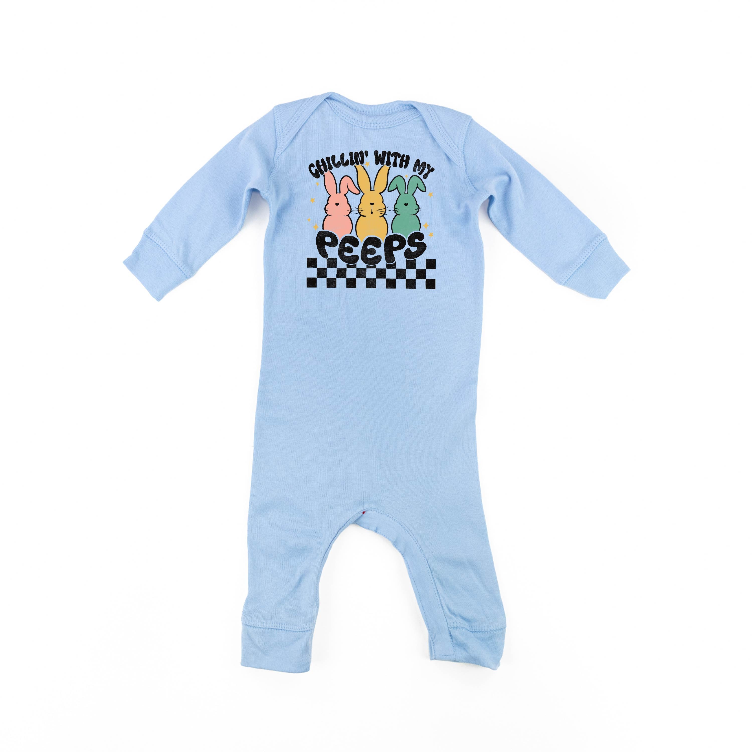 Chillin' With My Peeps - Baby Sleeper Little Mama Shirt Shop