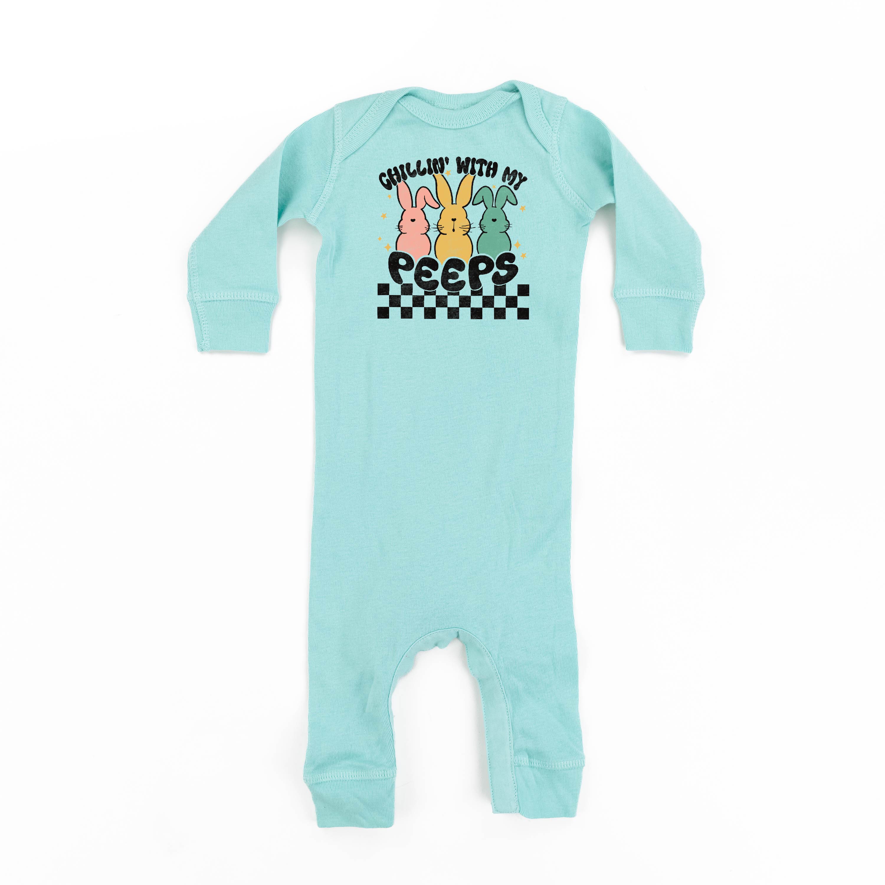 Chillin' With My Peeps - Baby Sleeper Little Mama Shirt Shop