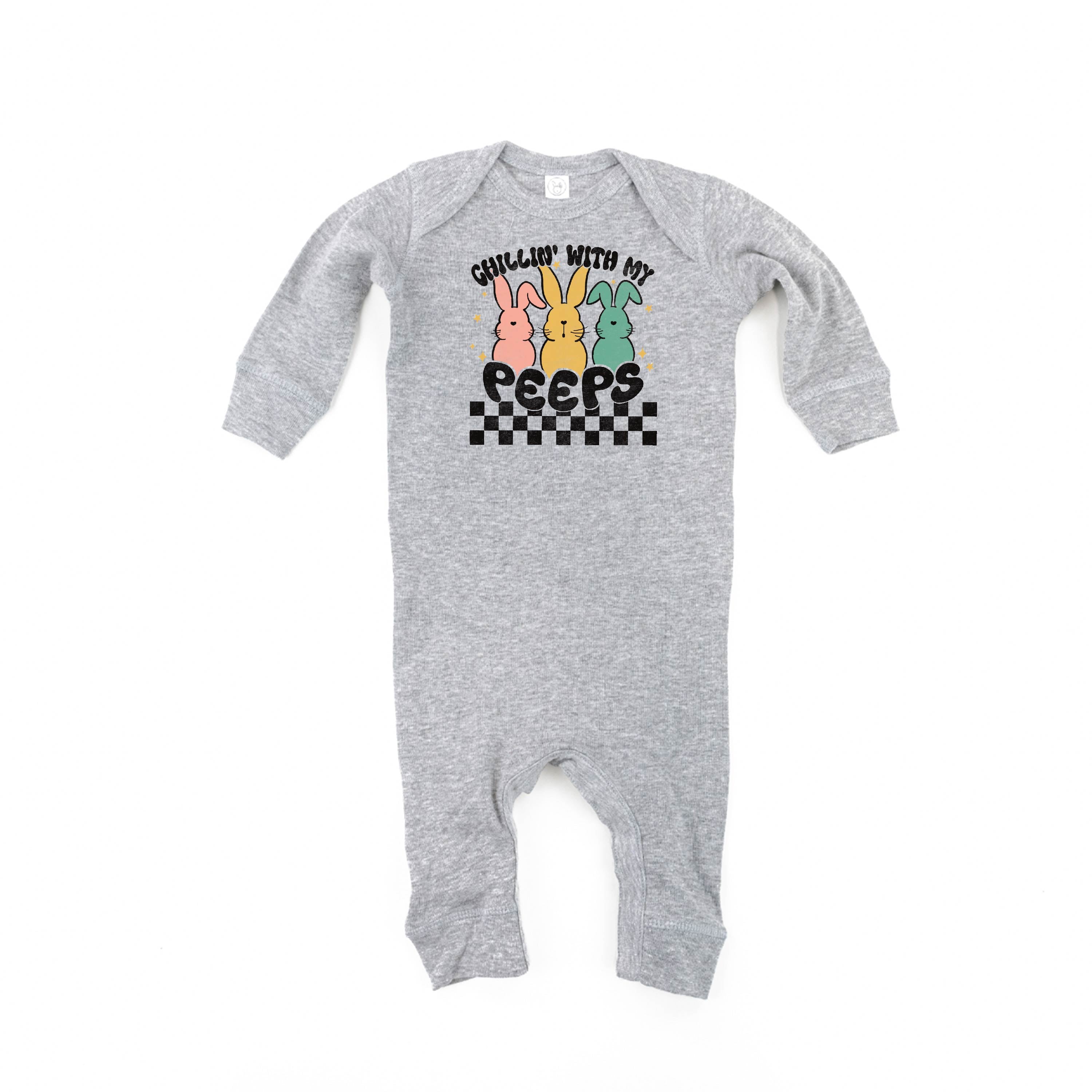 Chillin' With My Peeps - Baby Sleeper Little Mama Shirt Shop