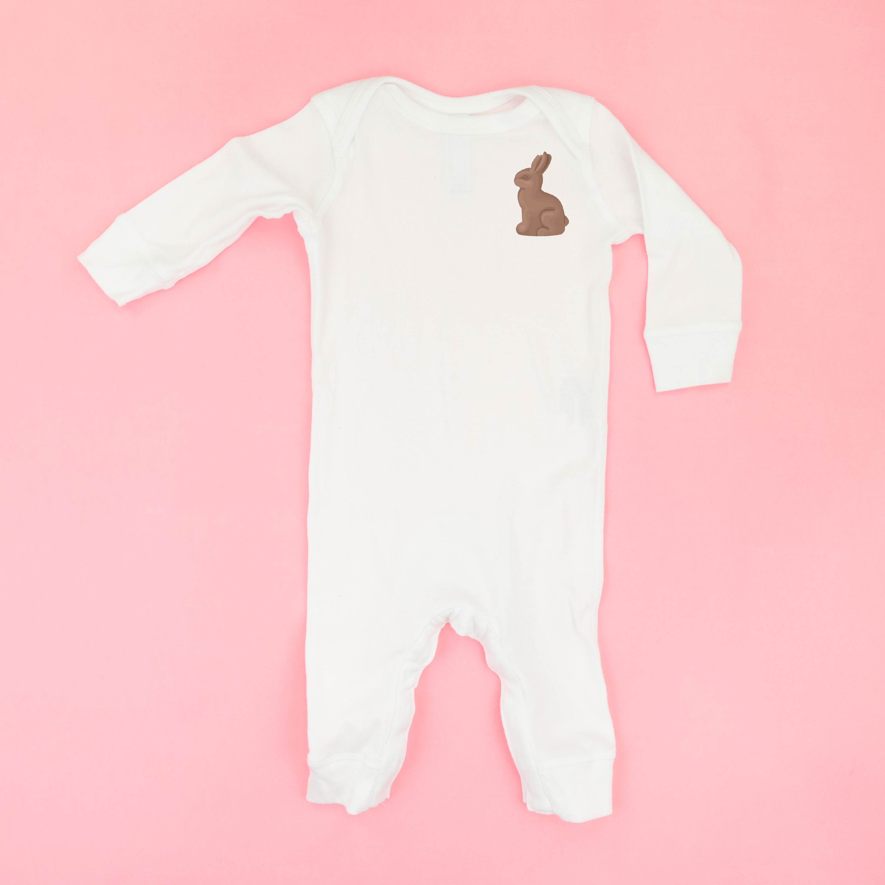 Chocolate Bunny (pocket) - Baby Sleeper Little Mama Shirt Shop