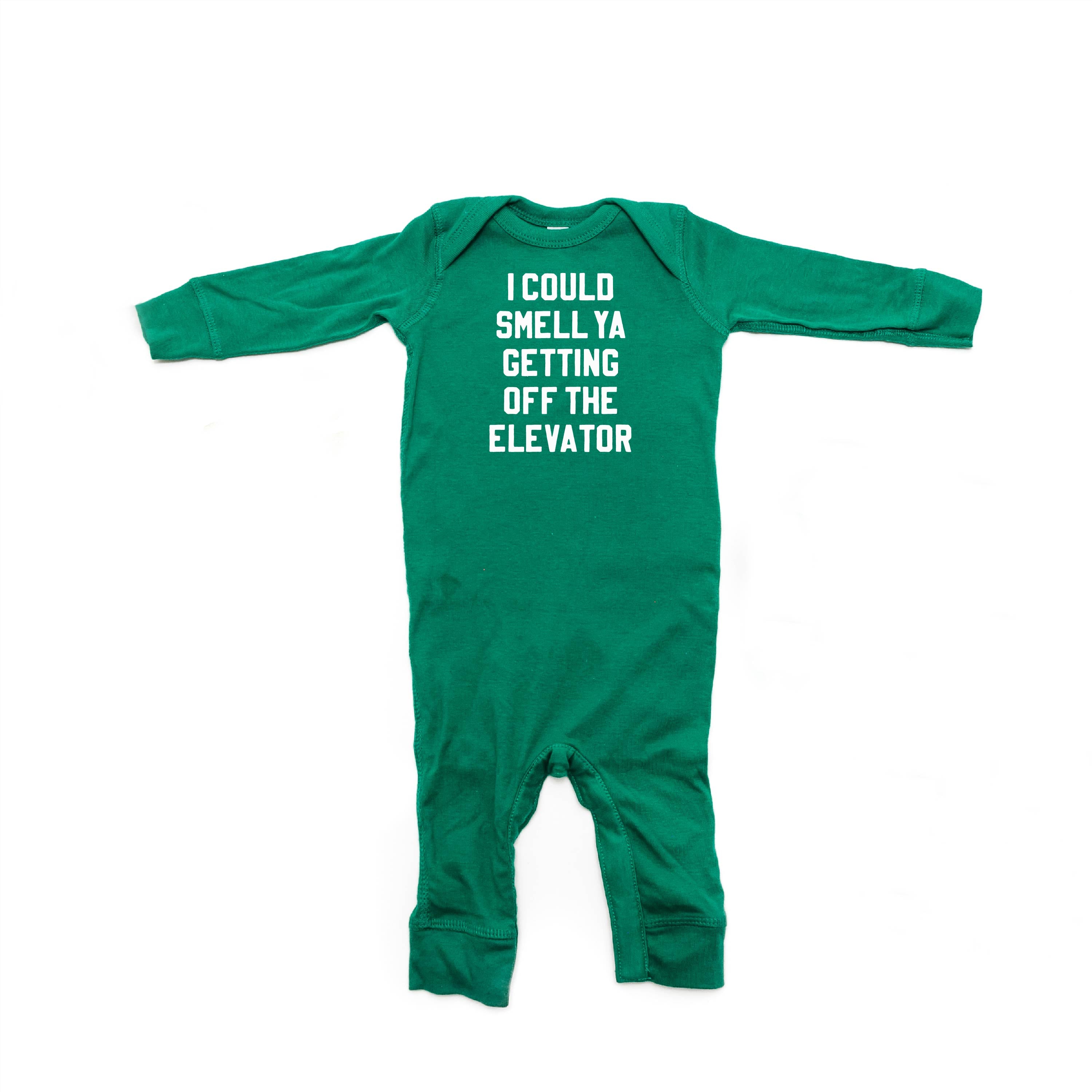 I Could Smell Ya Getting Off The Elevator - Baby Sleeper Little Mama Shirt Shop
