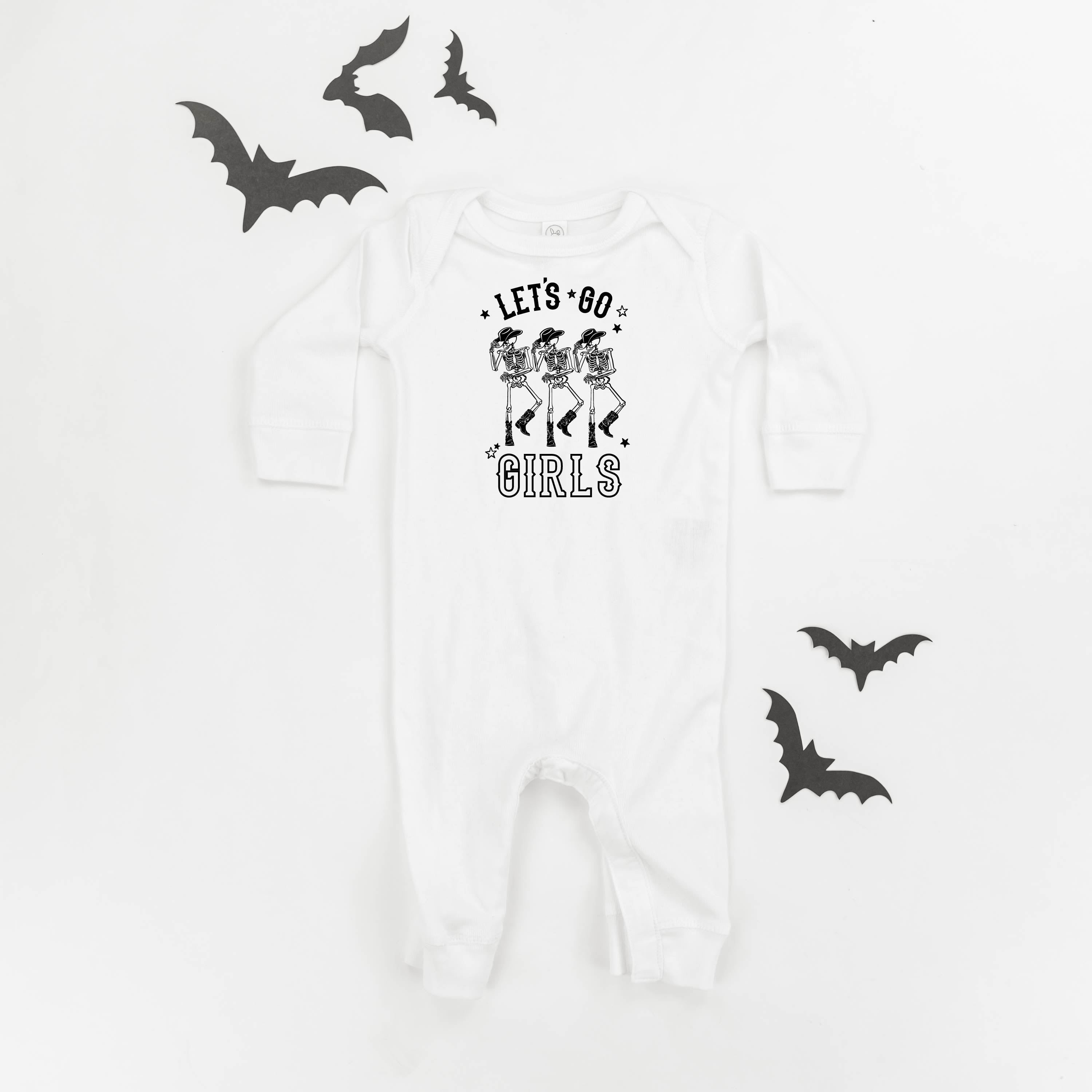 Cowgirl Skellies - Let's Go Girls - Baby Sleeper Little Mama Shirt Shop