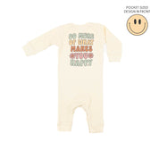 Smiley Pocket on Front w/ Do More Of What Makes You Happy on Back - Baby Sleeper Little Mama Shirt Shop