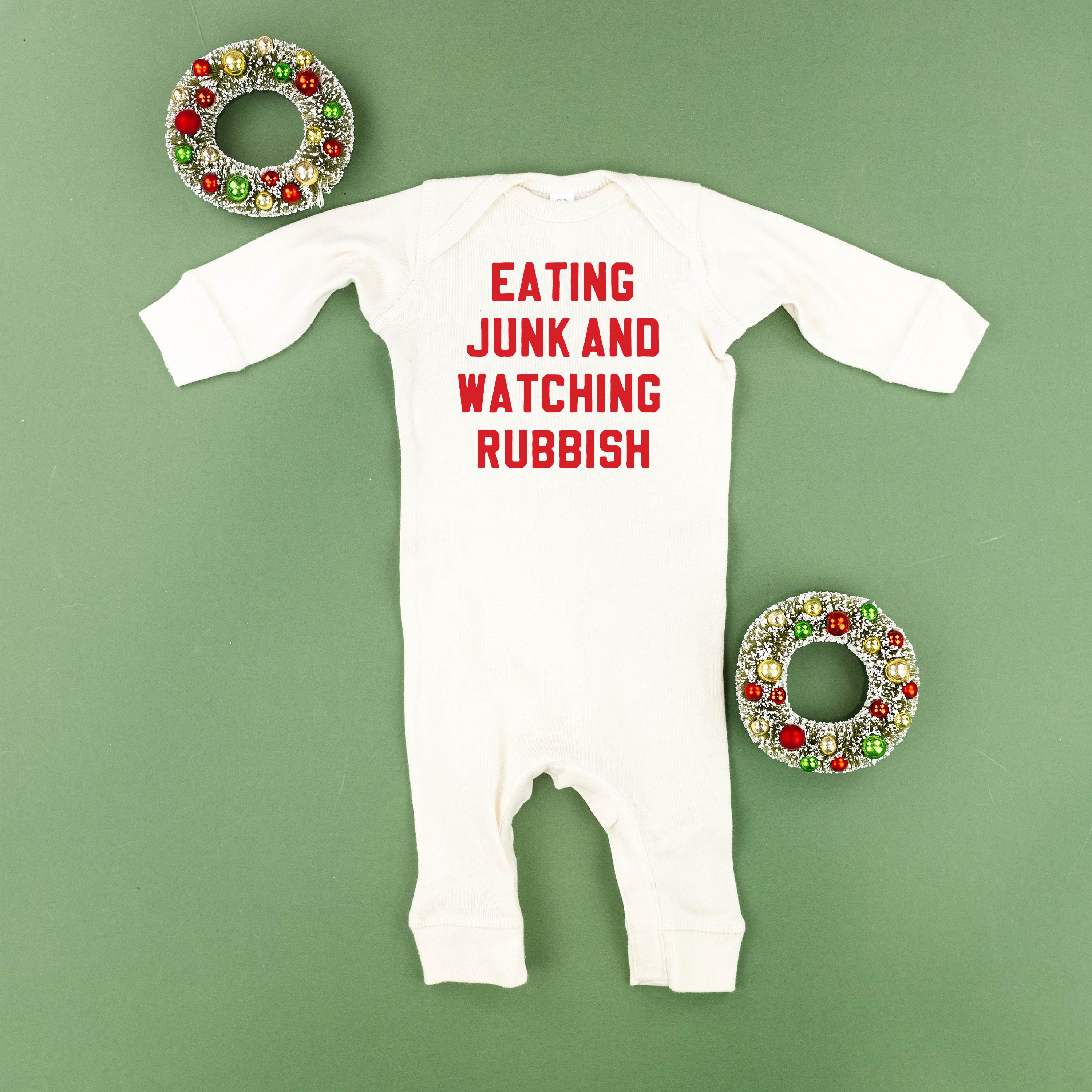 Eating Junk And Watching Rubbish - Baby Sleeper Little Mama Shirt Shop