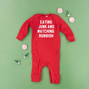 Eating Junk And Watching Rubbish - Baby Sleeper Little Mama Shirt Shop
