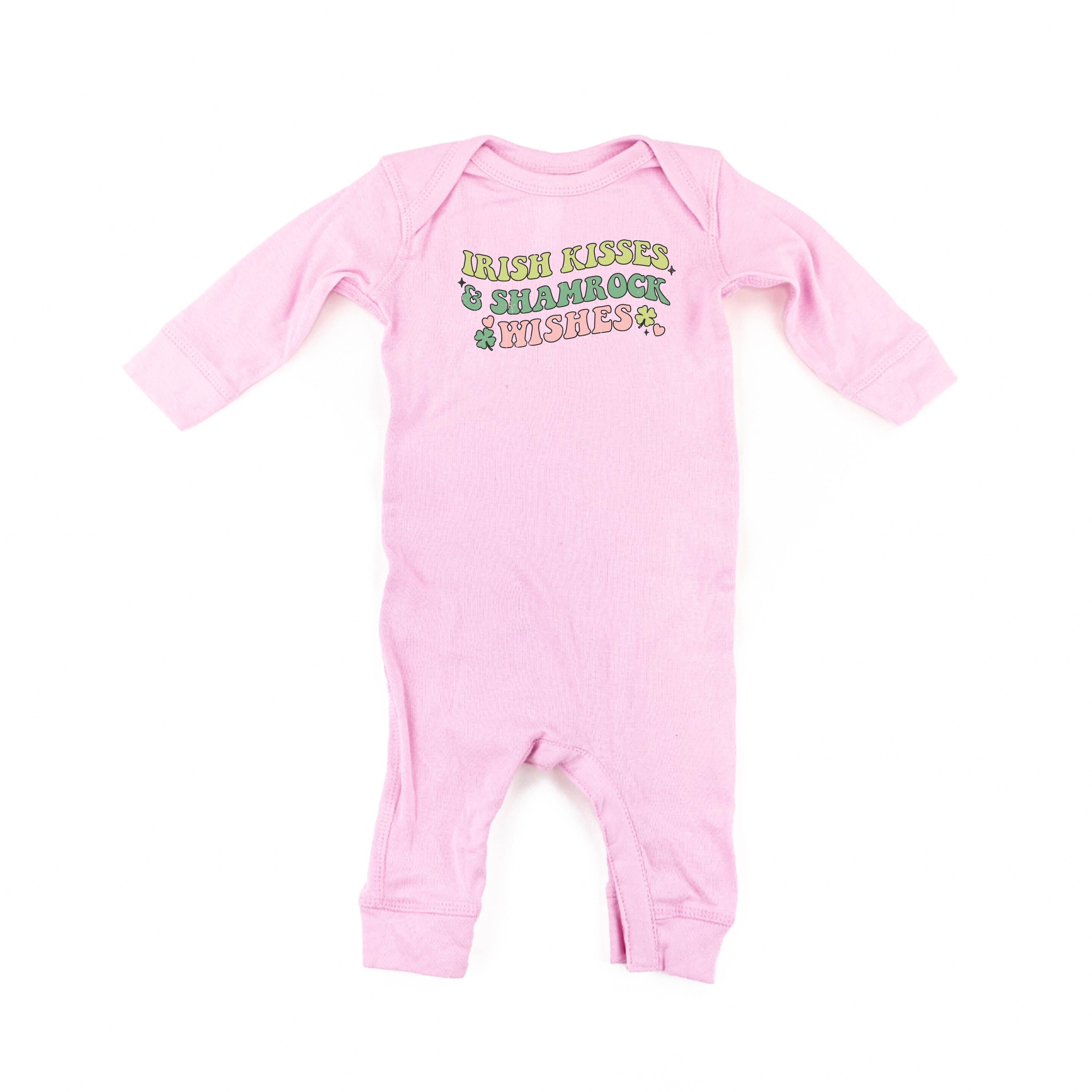 Irish Kisses & Shamrock Wishes - Baby Sleeper Little Mama Shirt Shop