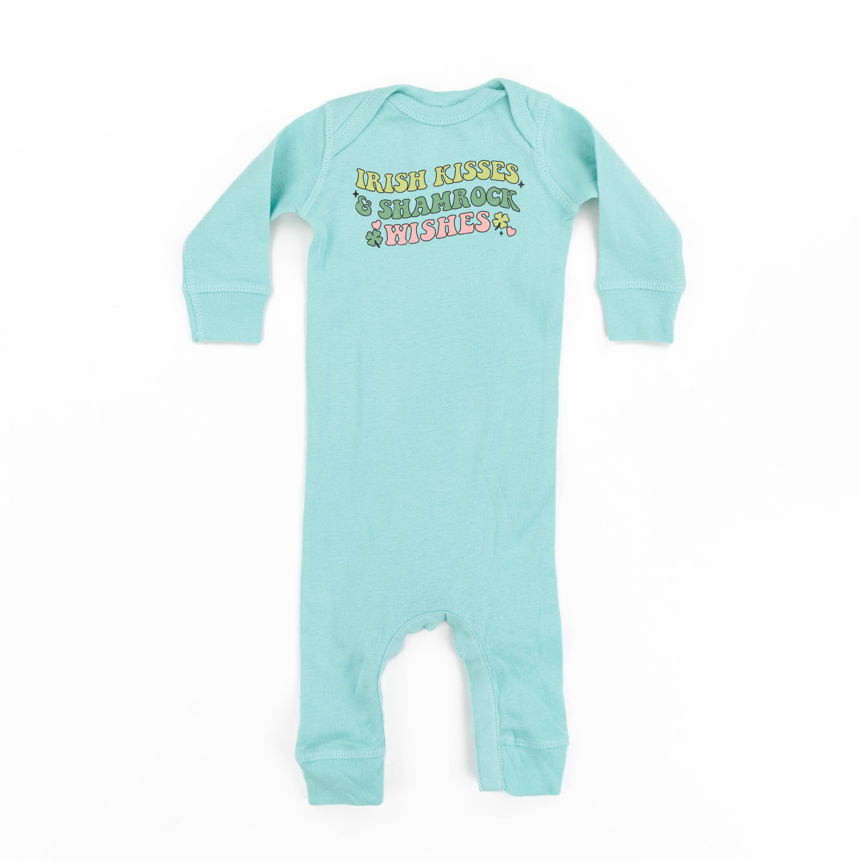 Irish Kisses & Shamrock Wishes - Baby Sleeper Little Mama Shirt Shop