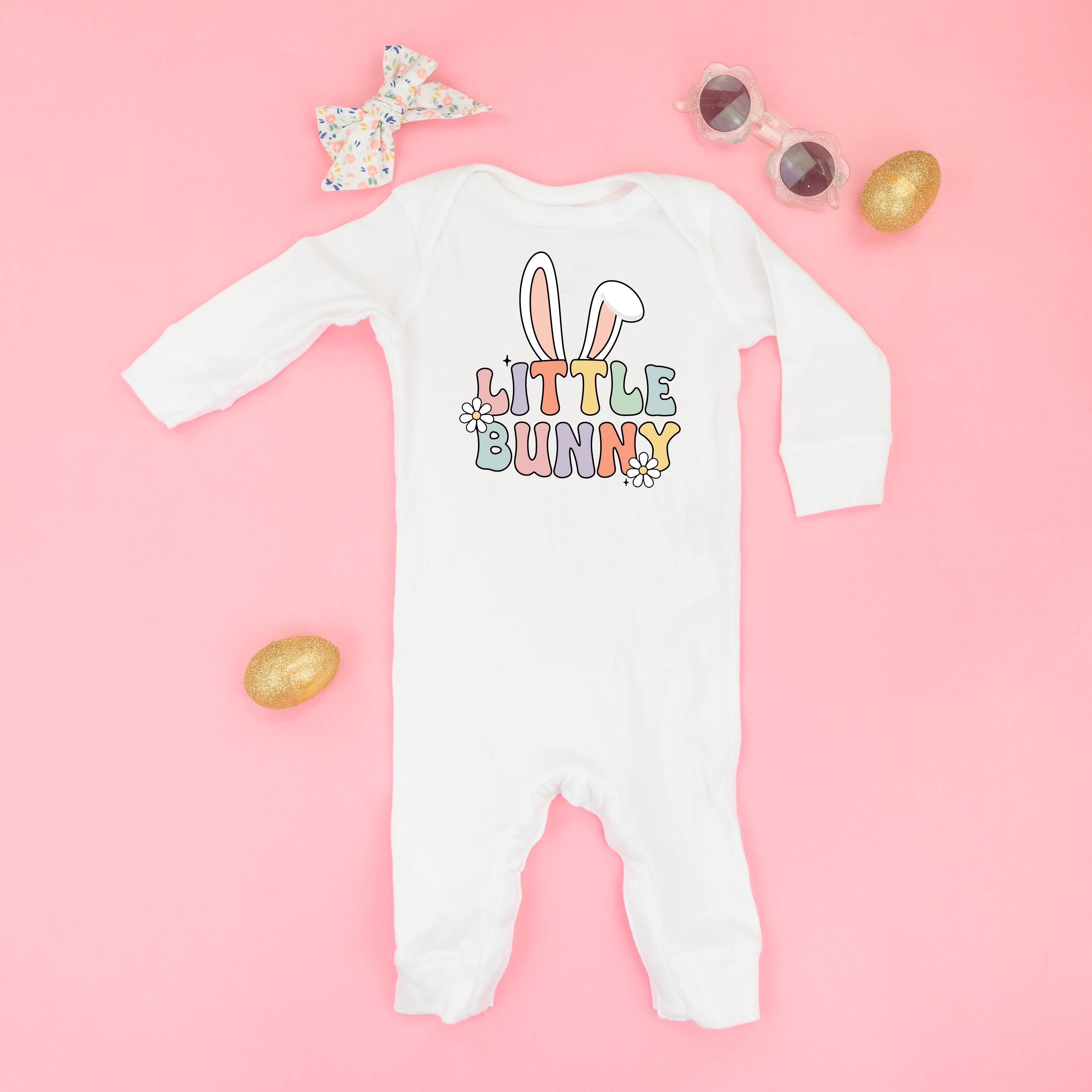 Little Bunny - Girl Version - Baby Sleeper Little Mama Shirt Shop