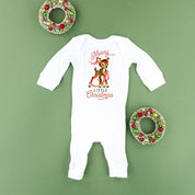 Merry Little Christmas - Baby Sleeper Little Mama Shirt Shop