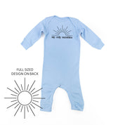 My Only Sunshine w/ Full Sun on Back - Baby Sleeper Little Mama Shirt Shop