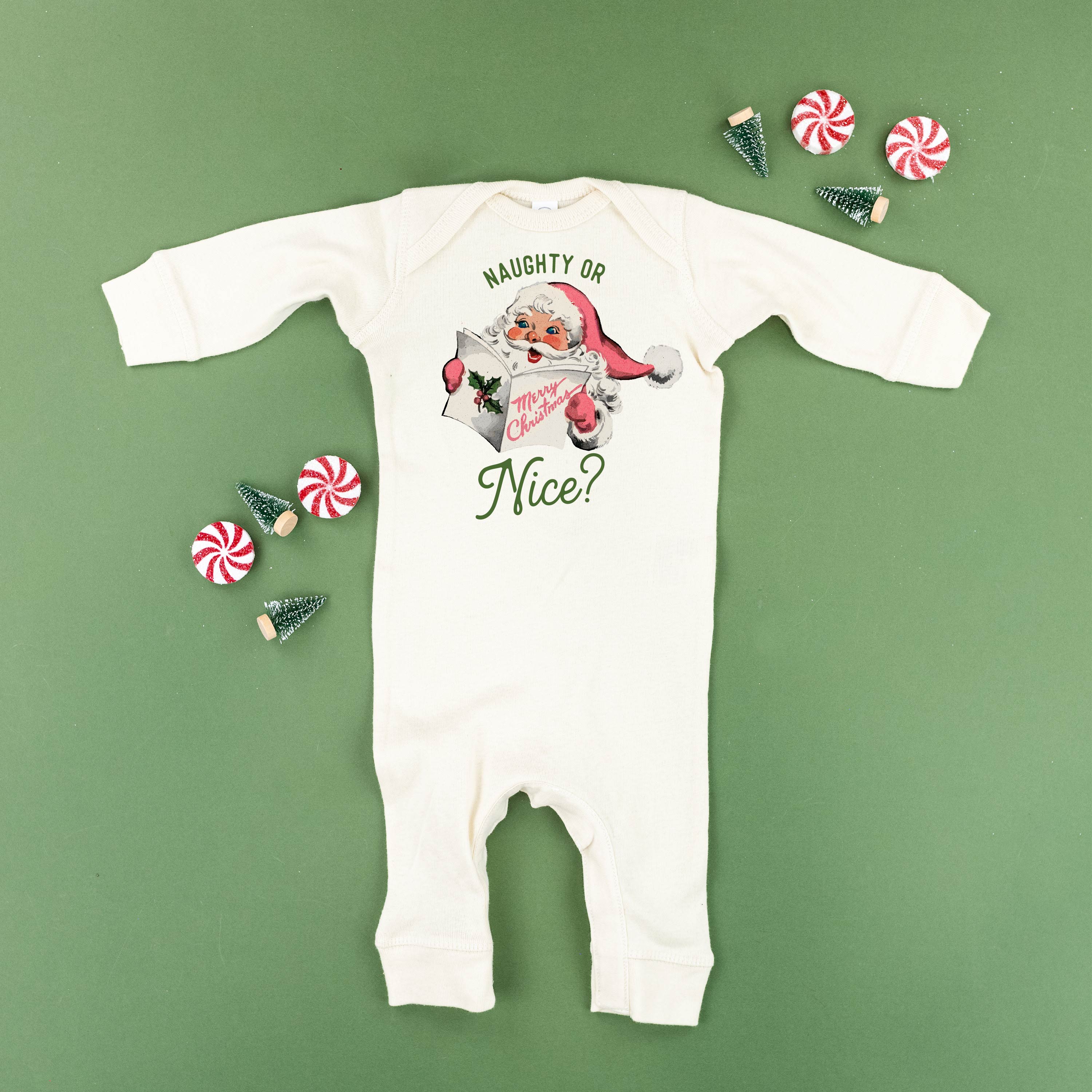 Naughty Or Nice? - Baby Sleeper Little Mama Shirt Shop