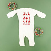 Reindeer - North Pole Delivery Crew - Baby Sleeper Little Mama Shirt Shop