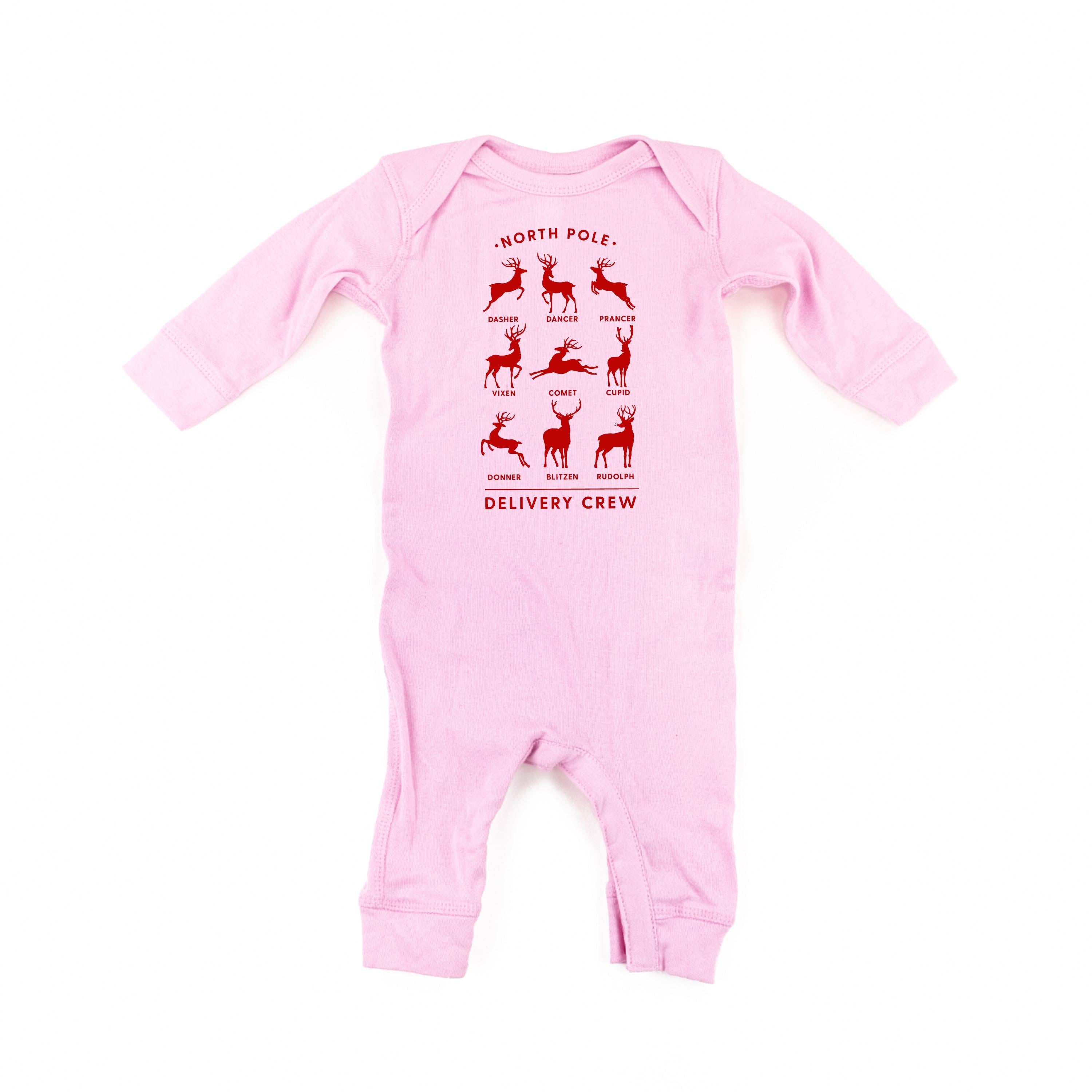 Reindeer - North Pole Delivery Crew - Baby Sleeper Little Mama Shirt Shop