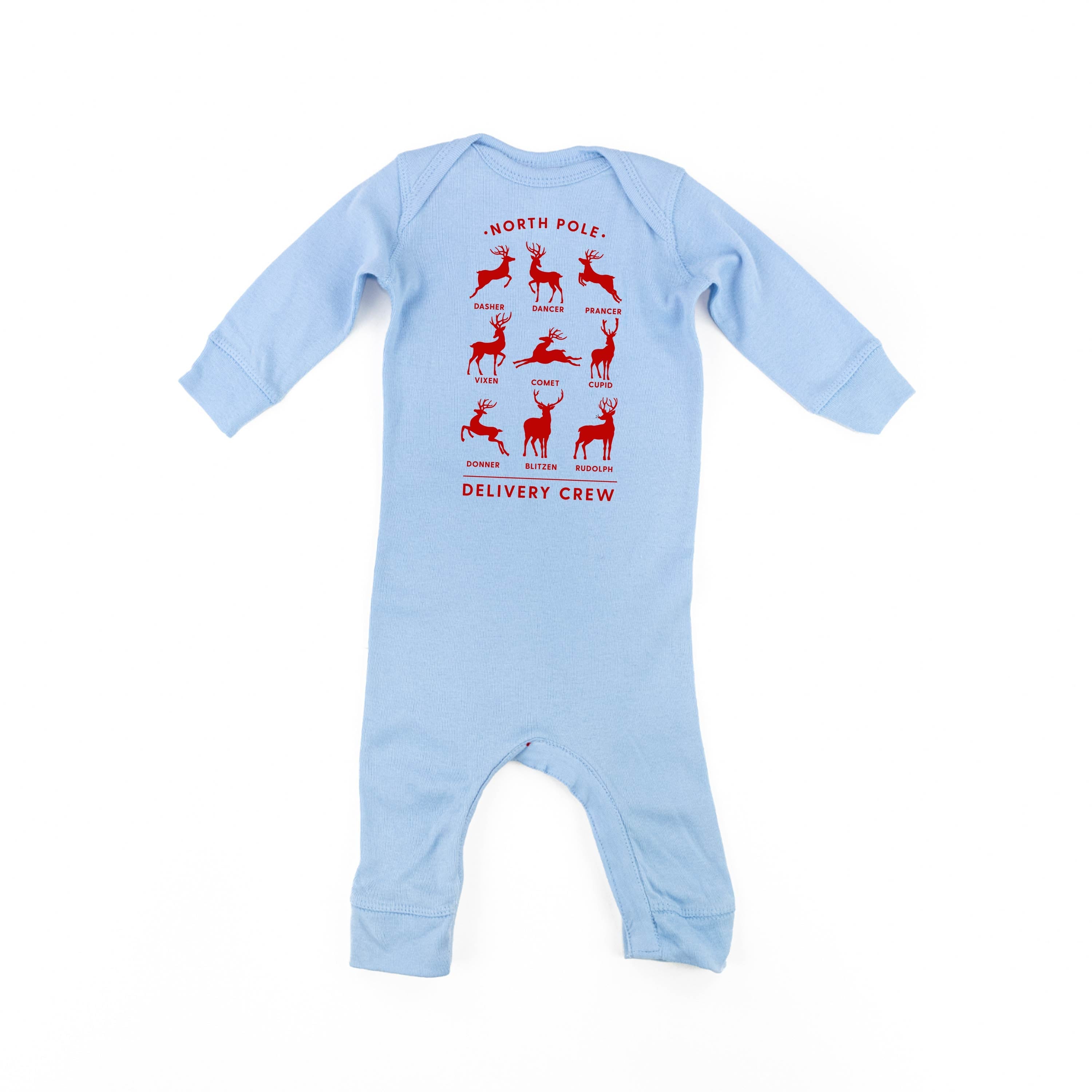 Reindeer - North Pole Delivery Crew - Baby Sleeper Little Mama Shirt Shop