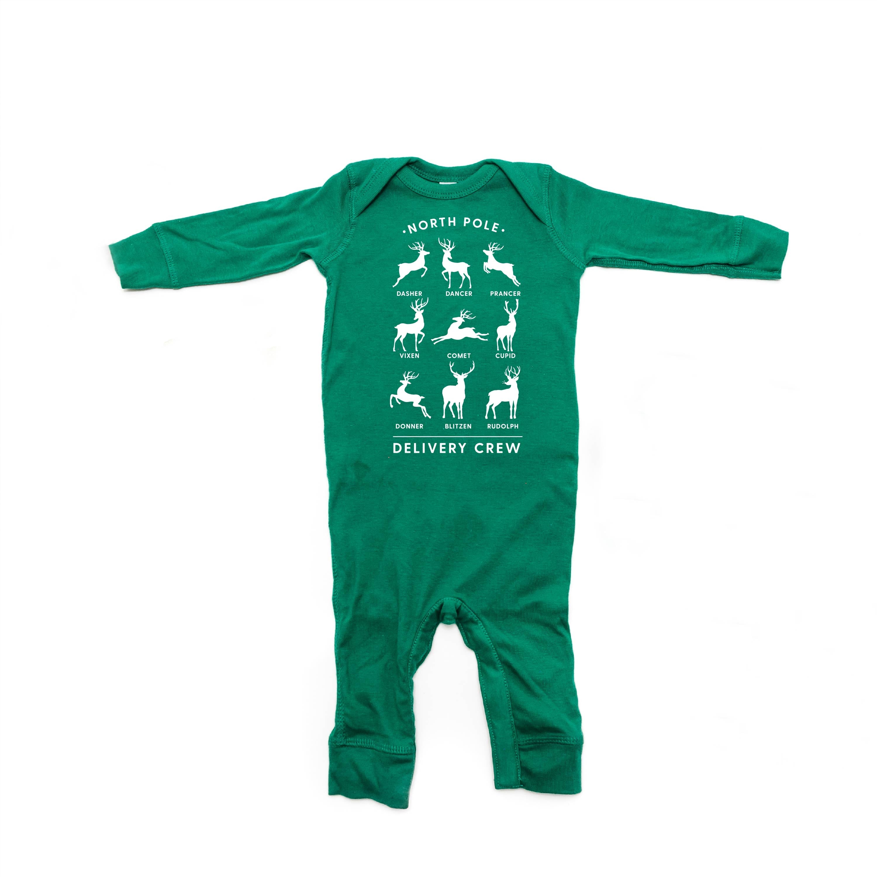 Reindeer - North Pole Delivery Crew - Baby Sleeper Little Mama Shirt Shop