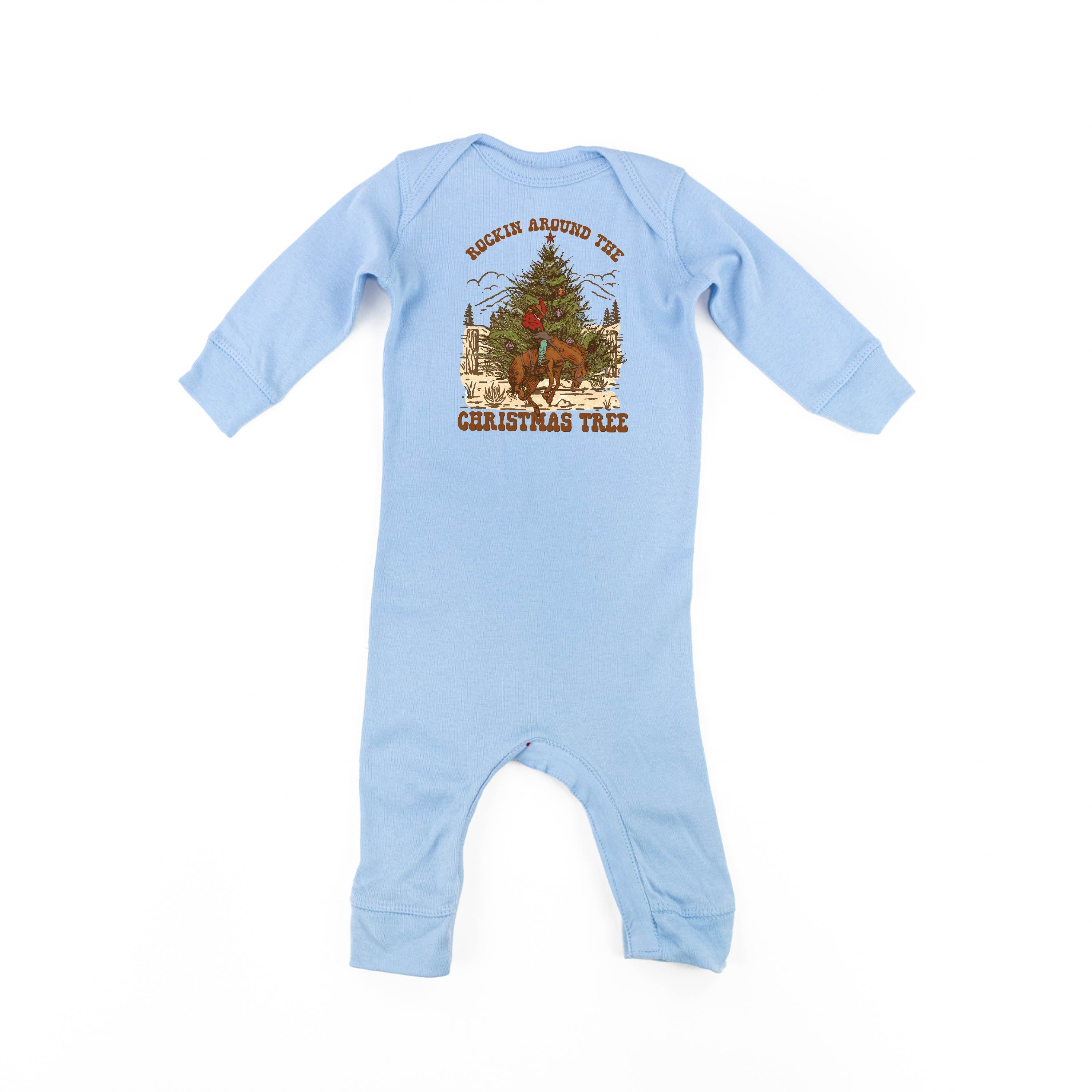 Rockin Around The Christmas Tree - Baby Sleeper Little Mama Shirt Shop