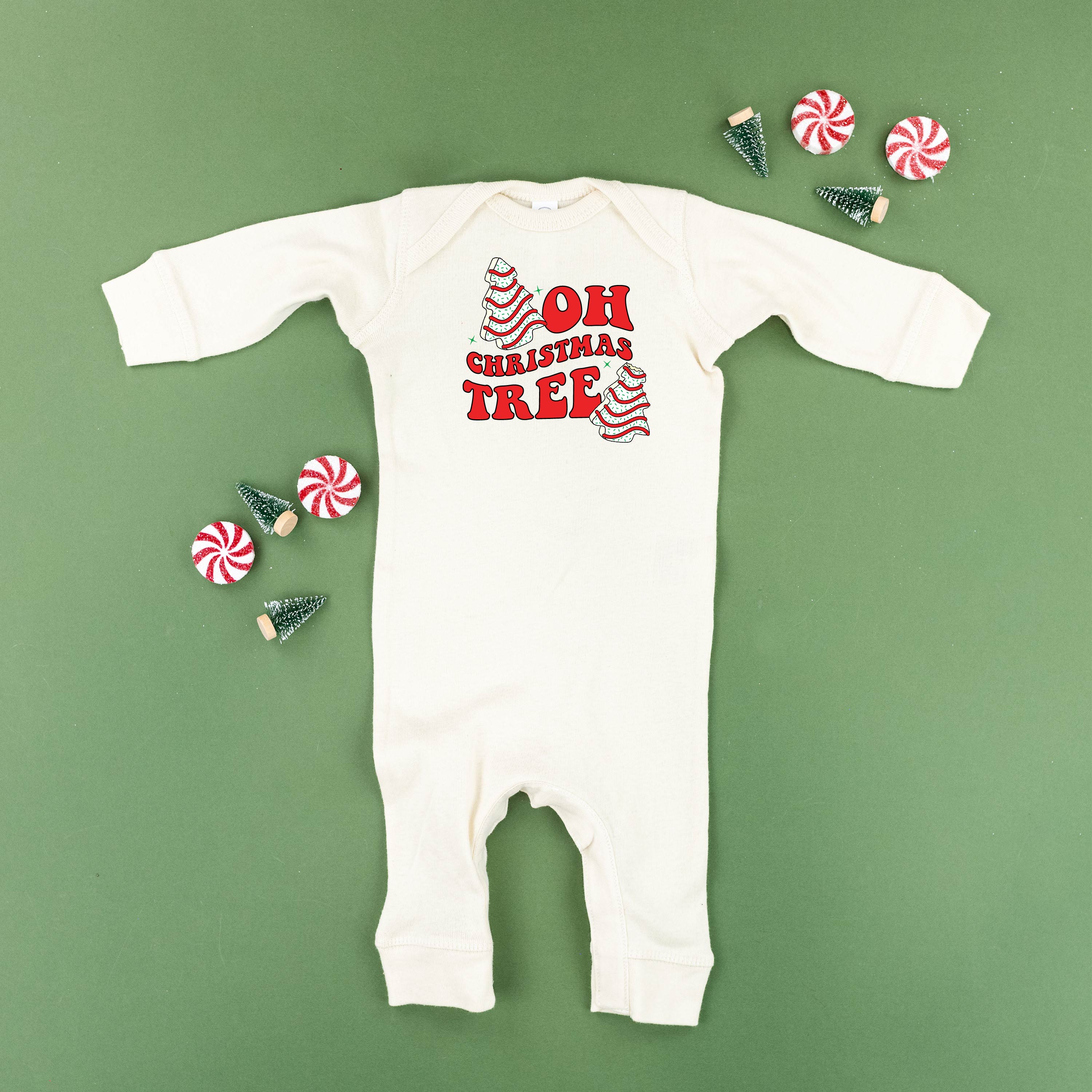 Oh Christmas Tree - Baby Sleeper Little Mama Shirt Shop