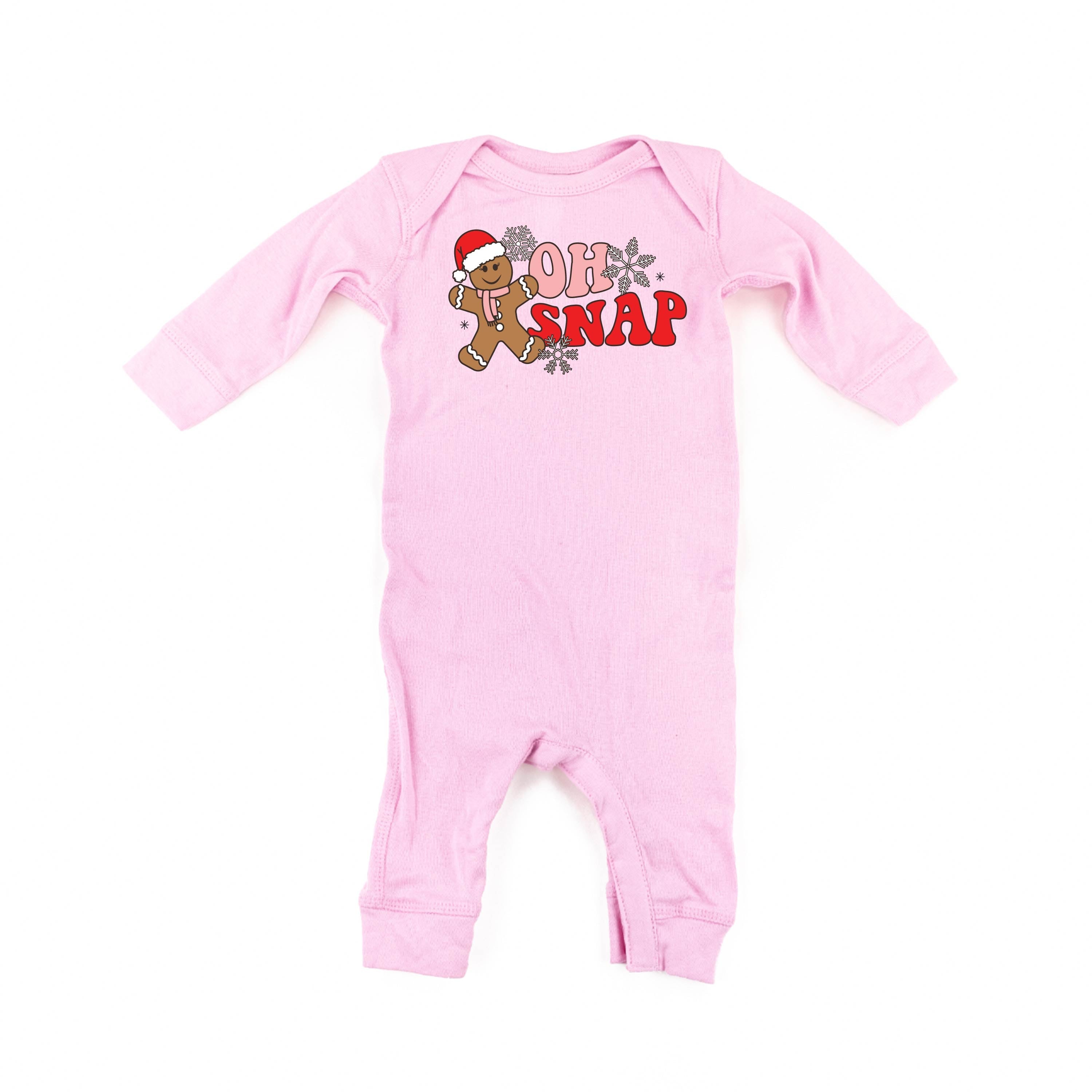 Oh Snap - Gingerbread Man - Baby Sleeper Little Mama Shirt Shop