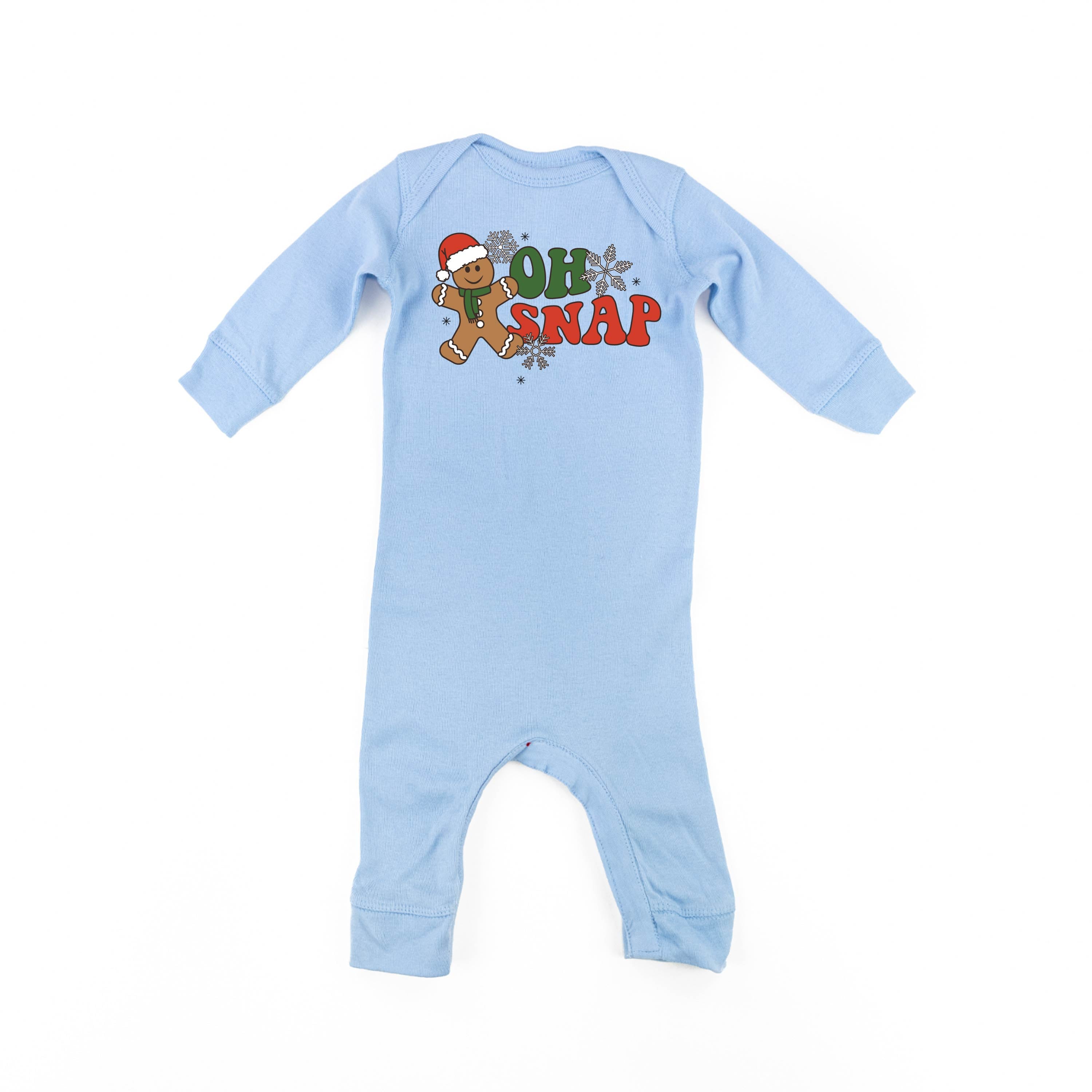 Oh Snap - Gingerbread Man - Baby Sleeper Little Mama Shirt Shop