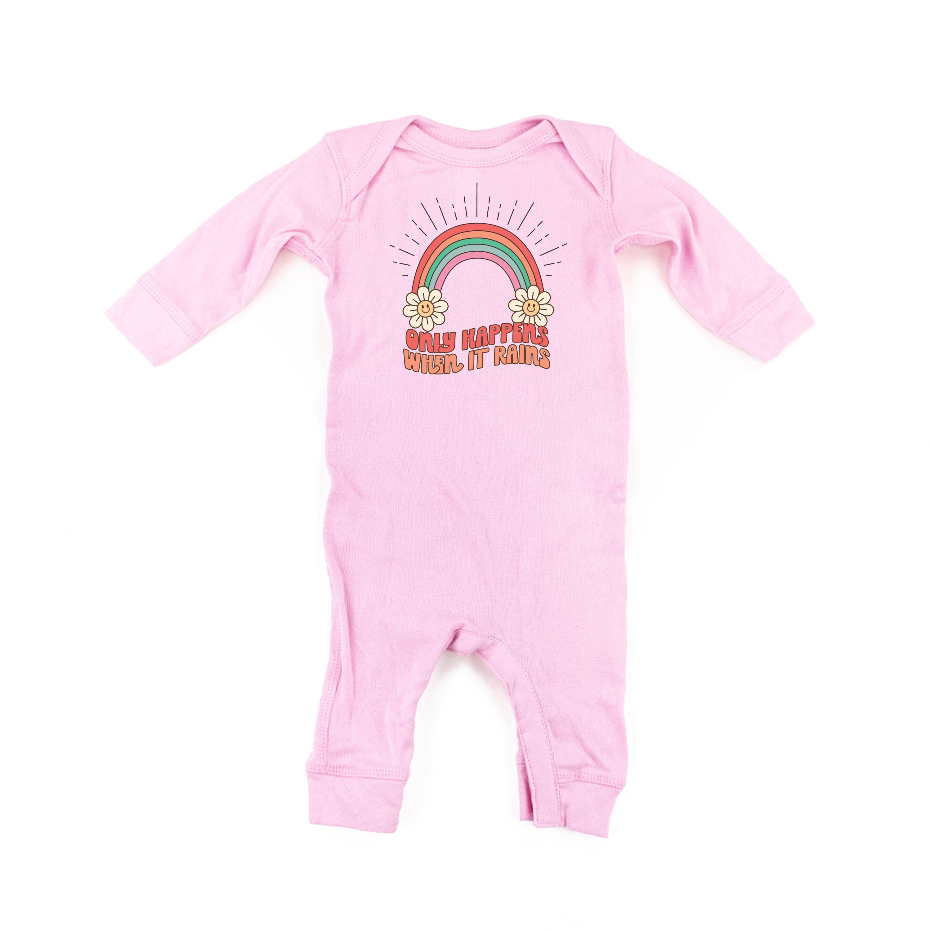 Only Happens When It Rains - One Piece Baby Sleeper Little Mama Shirt Shop