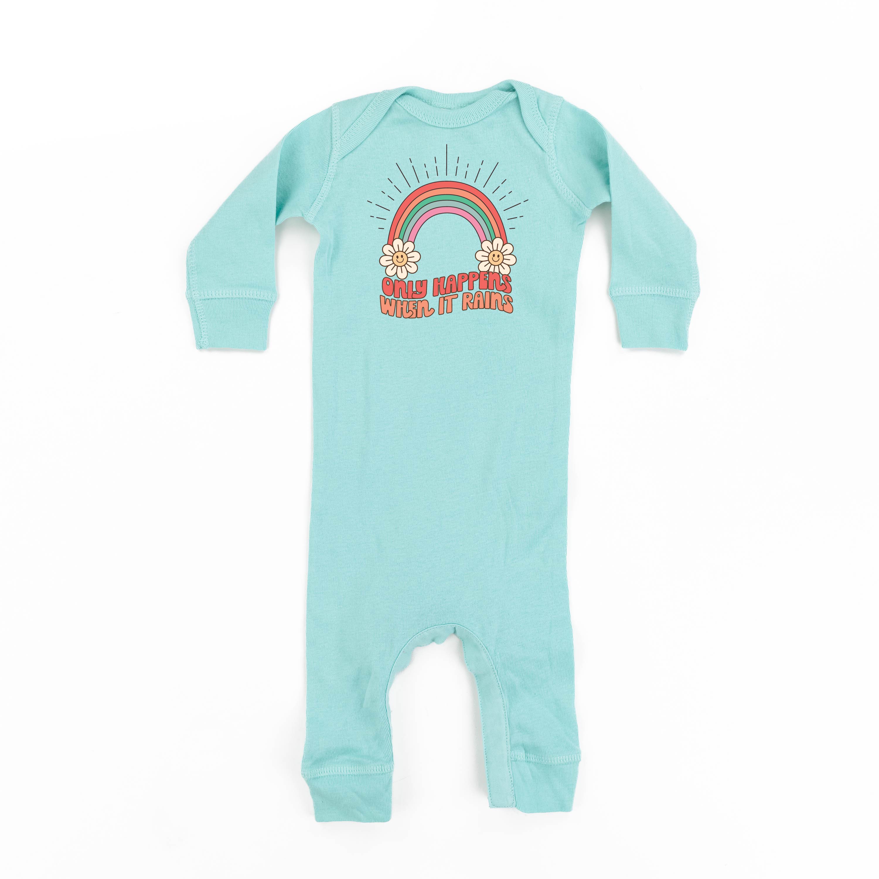 Only Happens When It Rains - One Piece Baby Sleeper Little Mama Shirt Shop